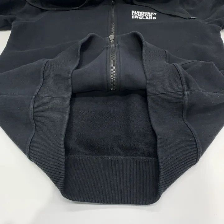 Burberry Burberry Burberry Black Letter Print Zip-Up Hoodie-2507 Size US S / EU 44-46 / 1 - 8 Thumbnail