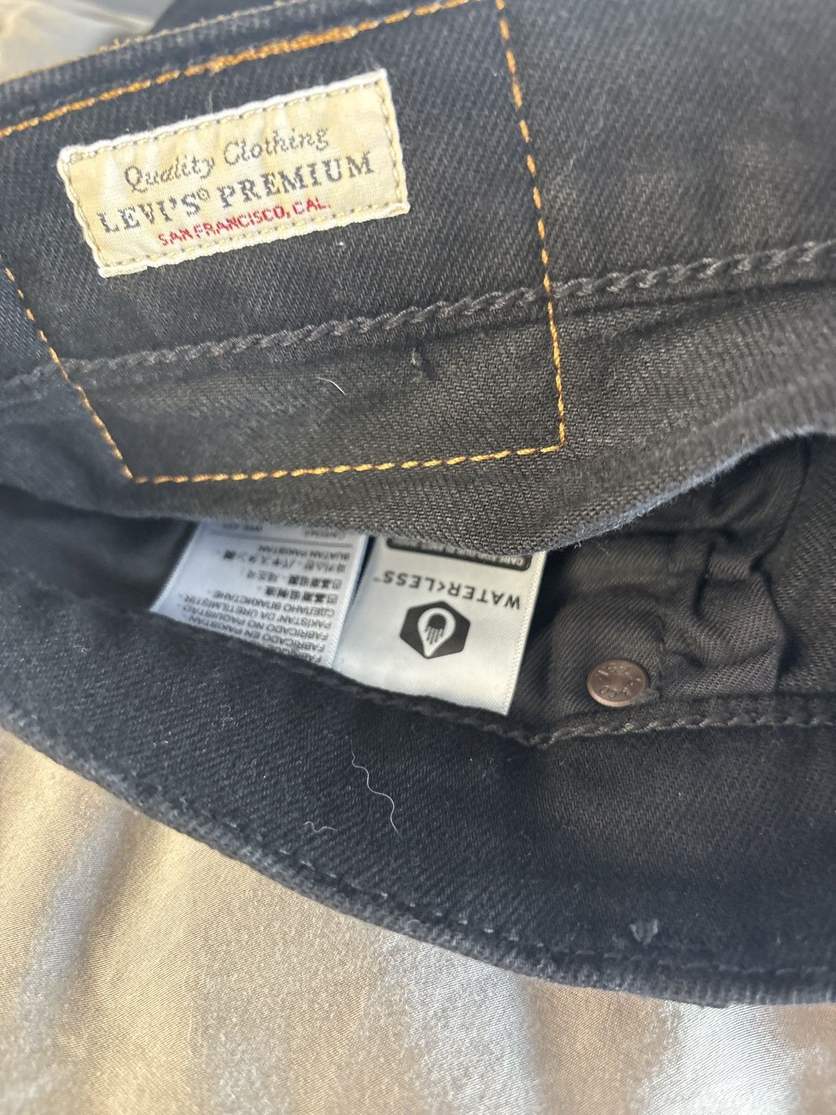 Levi's Levi’s 512 Premium Slim Taper Jeans — Black (W34 L32) Size US 34 / EU 50 - 3 Thumbnail