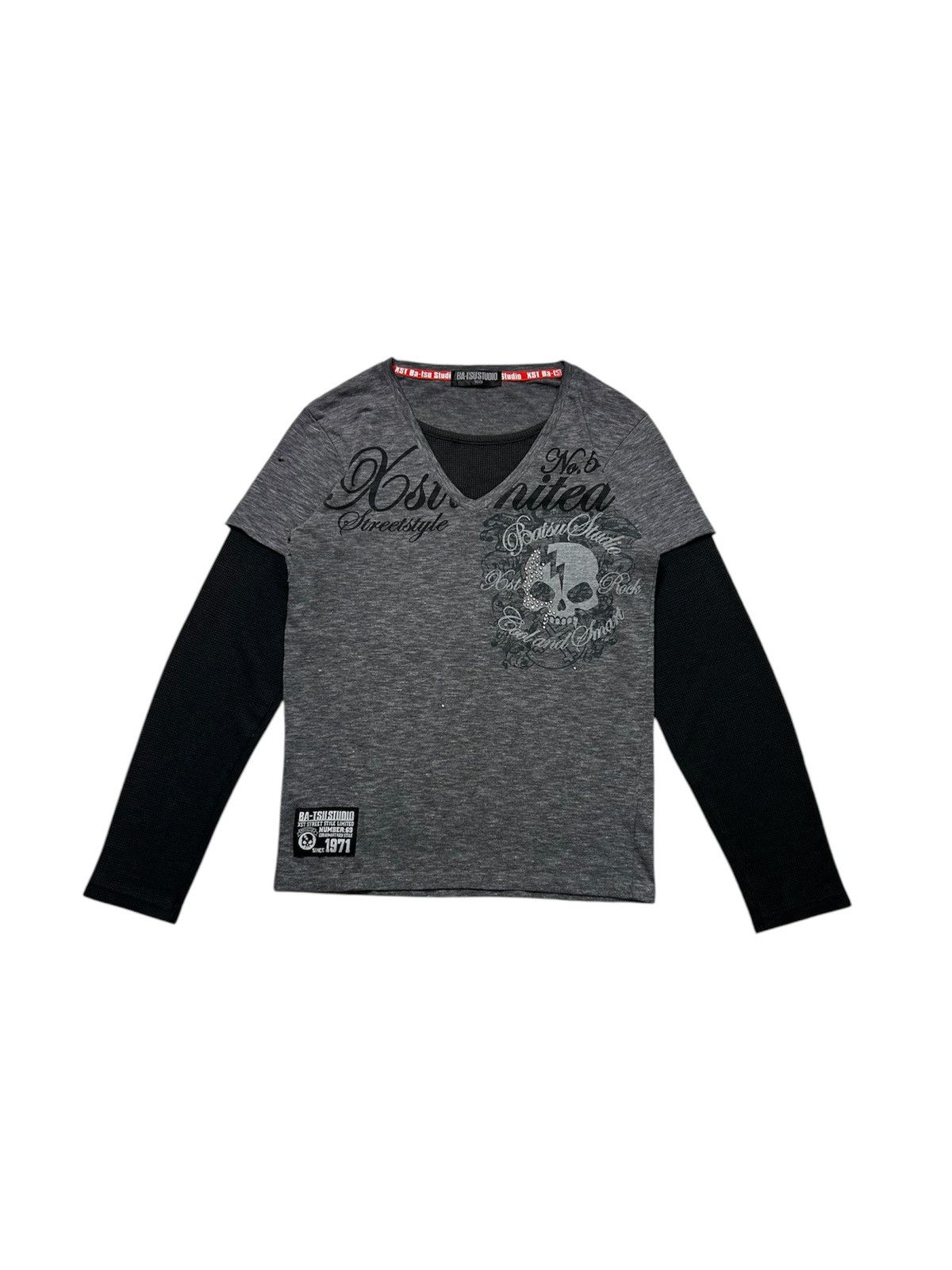 If Six Was Nine VINTAGE BA-TSU STUDIO DOUBLE SLEEVE TEE SHIRT Size US S / EU 44-46 / 1 - 1 Thumbnail