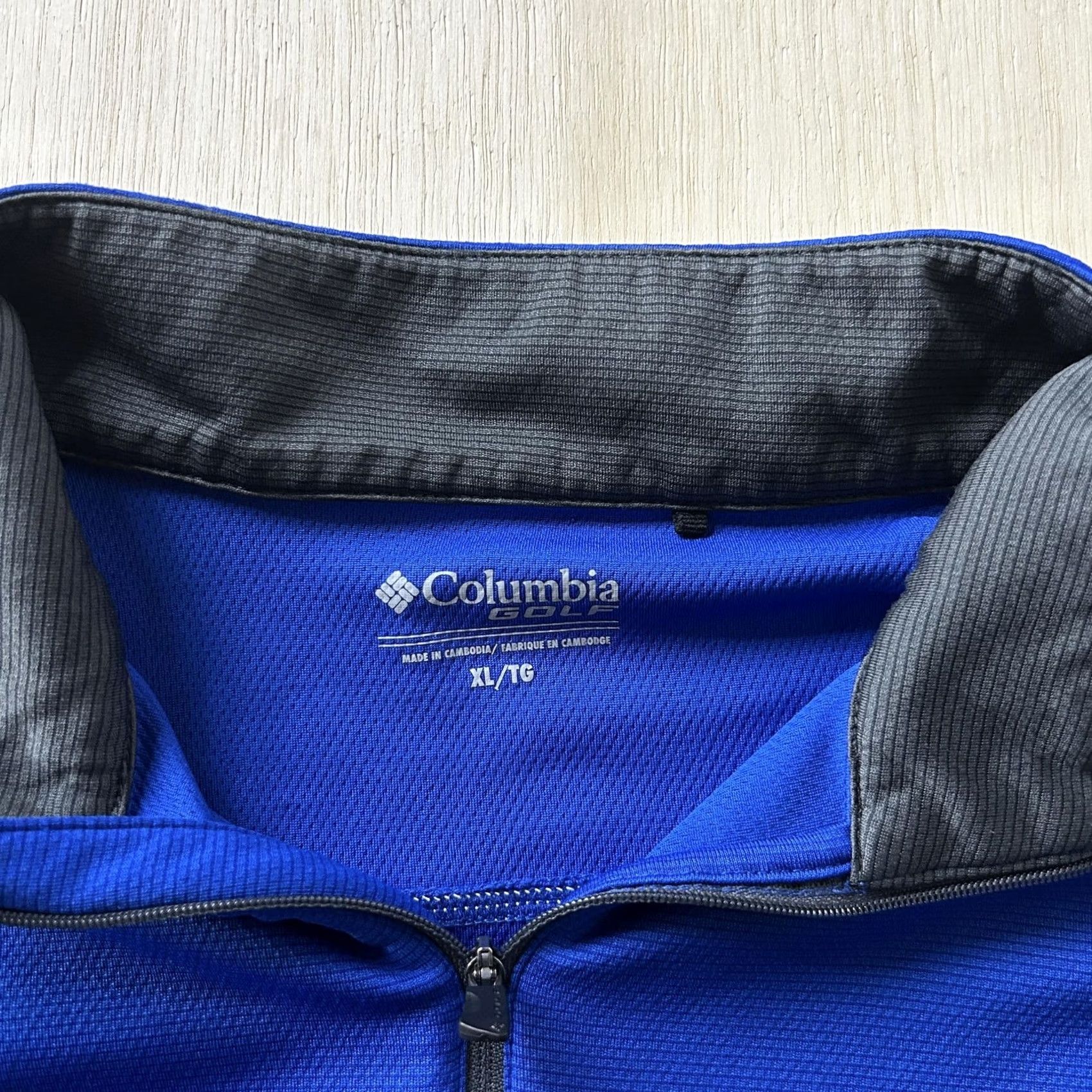 Vintage Columbia Pullover Shirt Mens XL Blue 1/4 Zip Mock Neck Long Sleeve Golf Top Size US XL / EU 56 / 4 - 3 Thumbnail