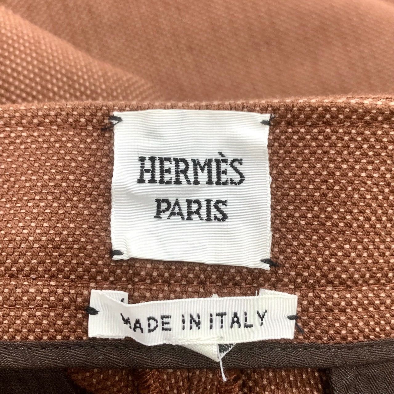 Hermes Hermès Rust Orange Mid-Rise Casual Trousers (Size 34) Size US 34 / EU 50 - 3 Thumbnail
