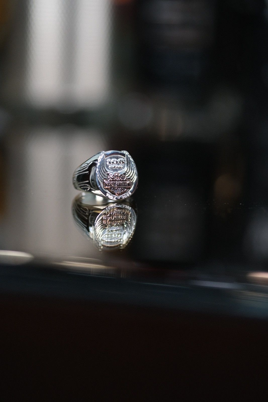 Harley Davidson Ring Harley Davidson Special Anniversary 105th Silver Size ONE SIZE - 2 Thumbnail