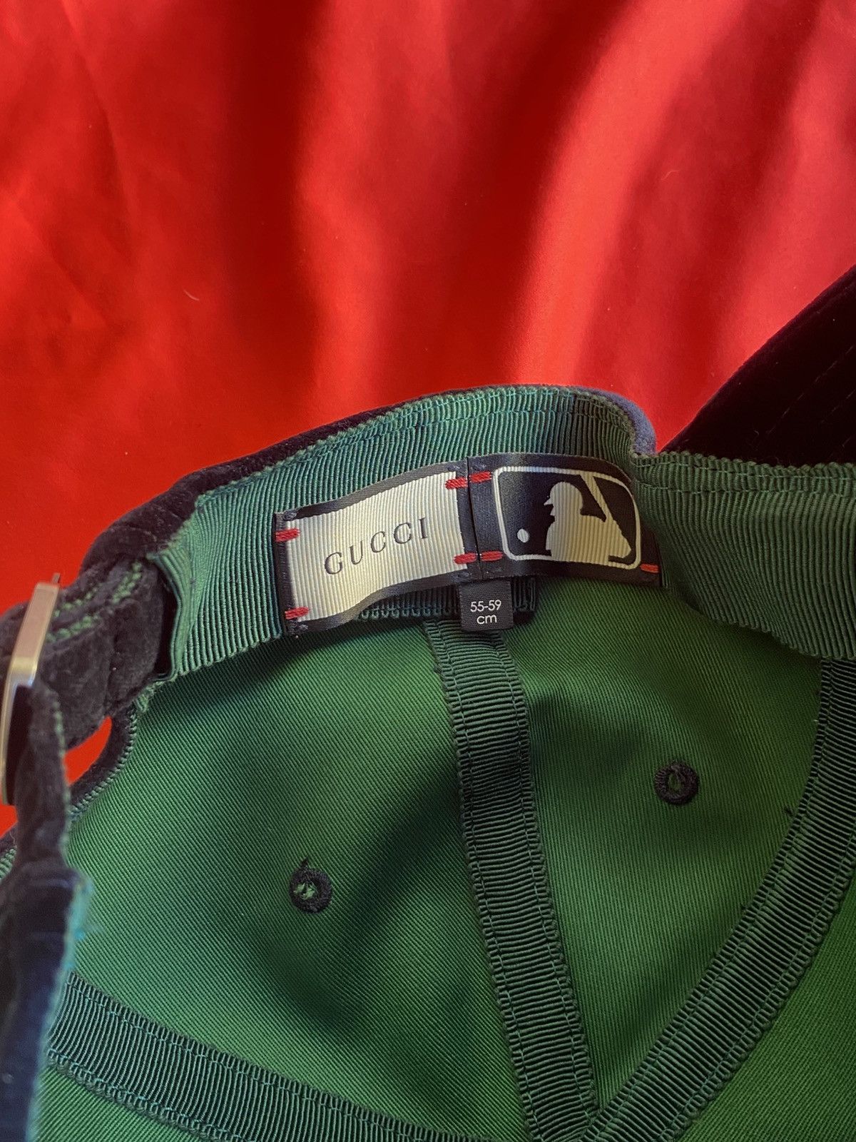 Gucci Gucci Velvet Baseball Cap Hat Size ONE SIZE - 7 Thumbnail