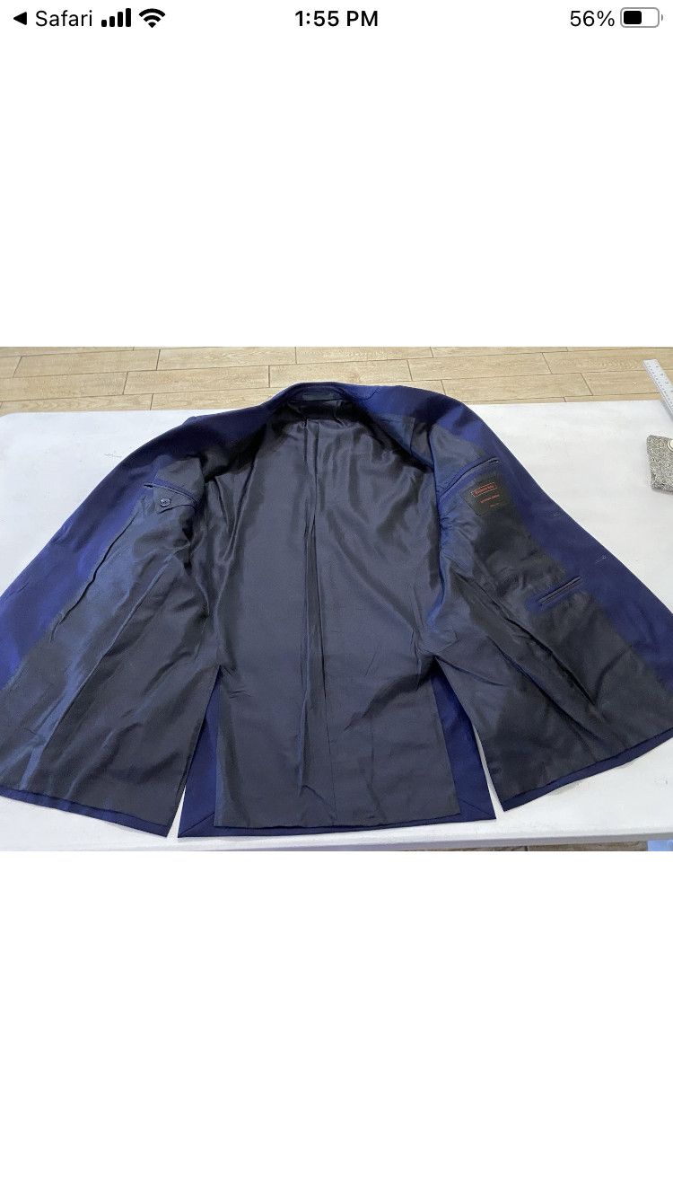 Stefano Ricci Stefano Ricci Navy Wool Two-Piece Suit Size 42R - 4 Thumbnail