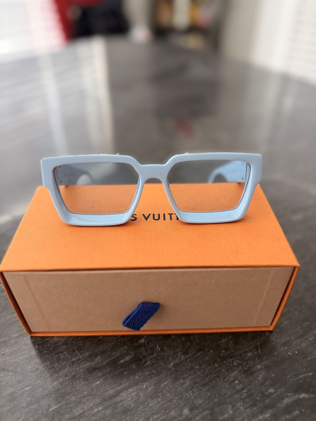 Louis Vuitton Louis Vuitton millionaires sunglasses Blue pale E Size ONE SIZE - 3 Thumbnail