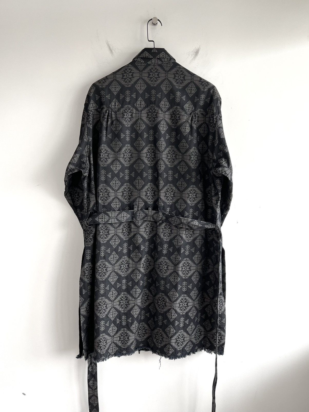 Yohji Yamamoto Pour Homme Left 2 Layerd Pattern Gown Blouse