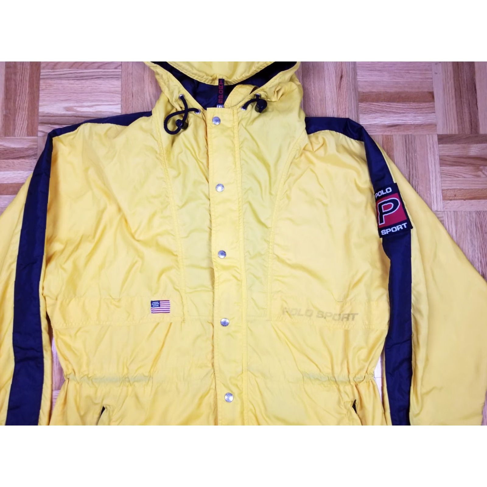 Ralph Lauren VINTAGE RALPH LAUREN POLO SPORT YELLOW WINDBREAKER JACKET SZ MEDIUM Jacket Mens Windbreaker 90s Polo Sport Yellow Vintage 90s Mens M Size US M / EU 48-50 / 2 - 2 Thumbnail