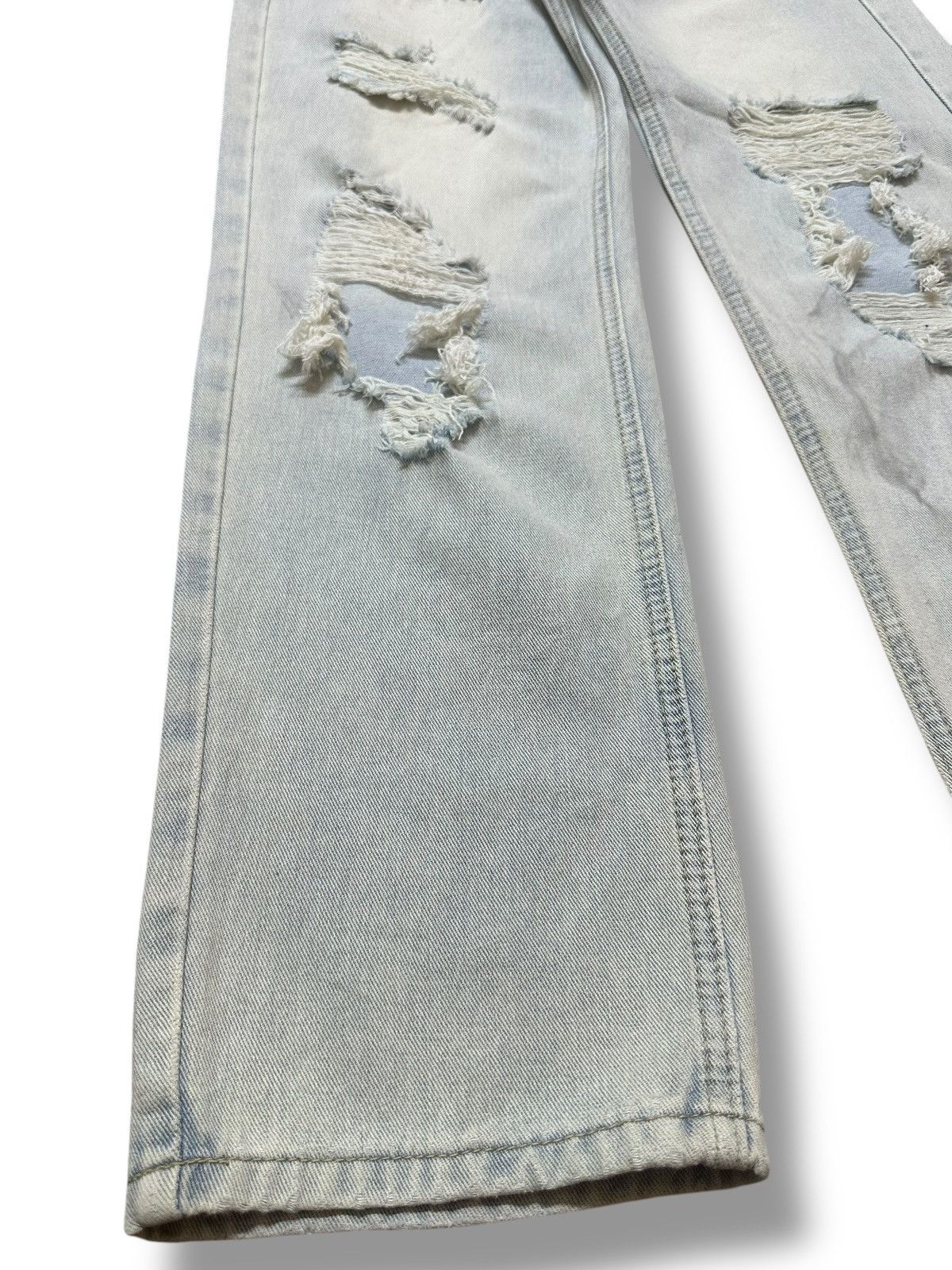 Japanese Brand Distressed Jeans With Baggy Loose Style Size US 28 / EU 44 - 7 Thumbnail