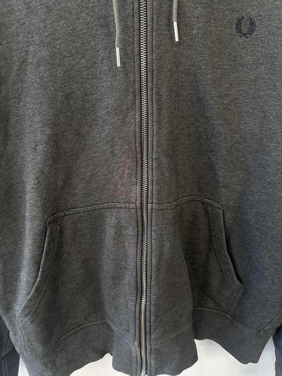 Fred Perry Fred Perry Men's Full Zip Hoodie Grey Size Large L Size US L / EU 52-54 / 3 - 5 Thumbnail