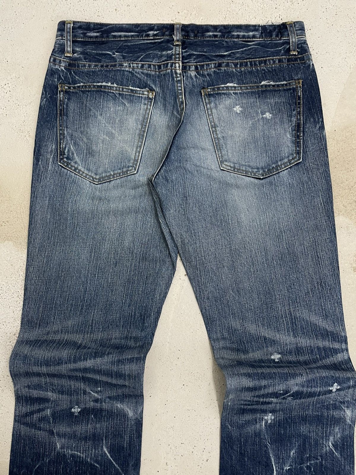Japanese Brand Vintage Japan Designer 90’s Made Nippon Distressed War Jeans Size US 32 / EU 48 - 10 Thumbnail