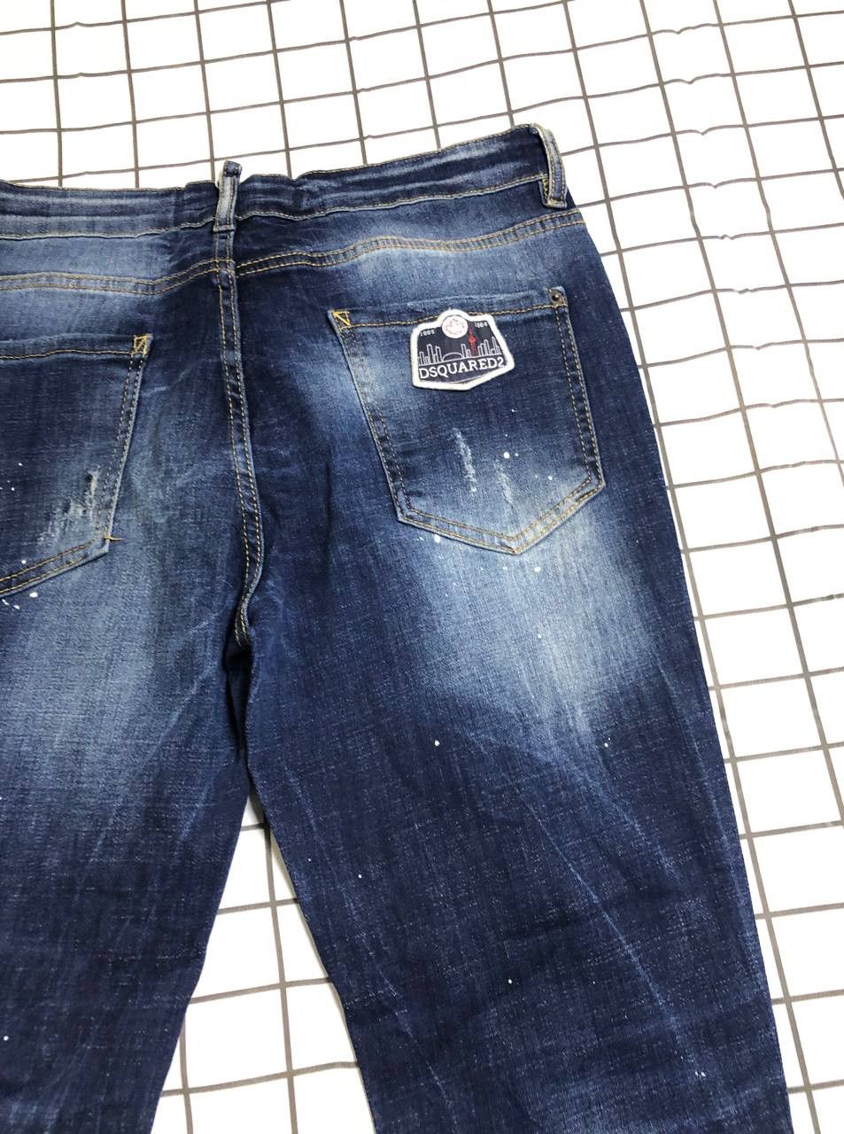 Dsquared2 Dsquared2 Vintage Floral Fish Pockets Distressed Denim Jeans Size US 32 / EU 48 - 21 Thumbnail