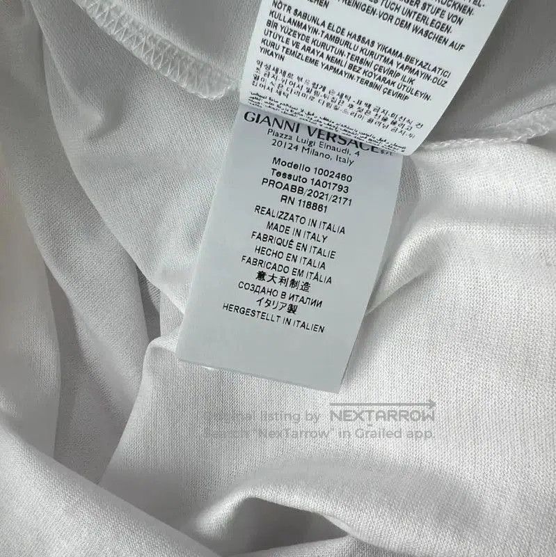 Versace Versace Summer White Logo T-Shirt for Women . Size XL / US 12-14 / IT 48-50 - 7 Thumbnail