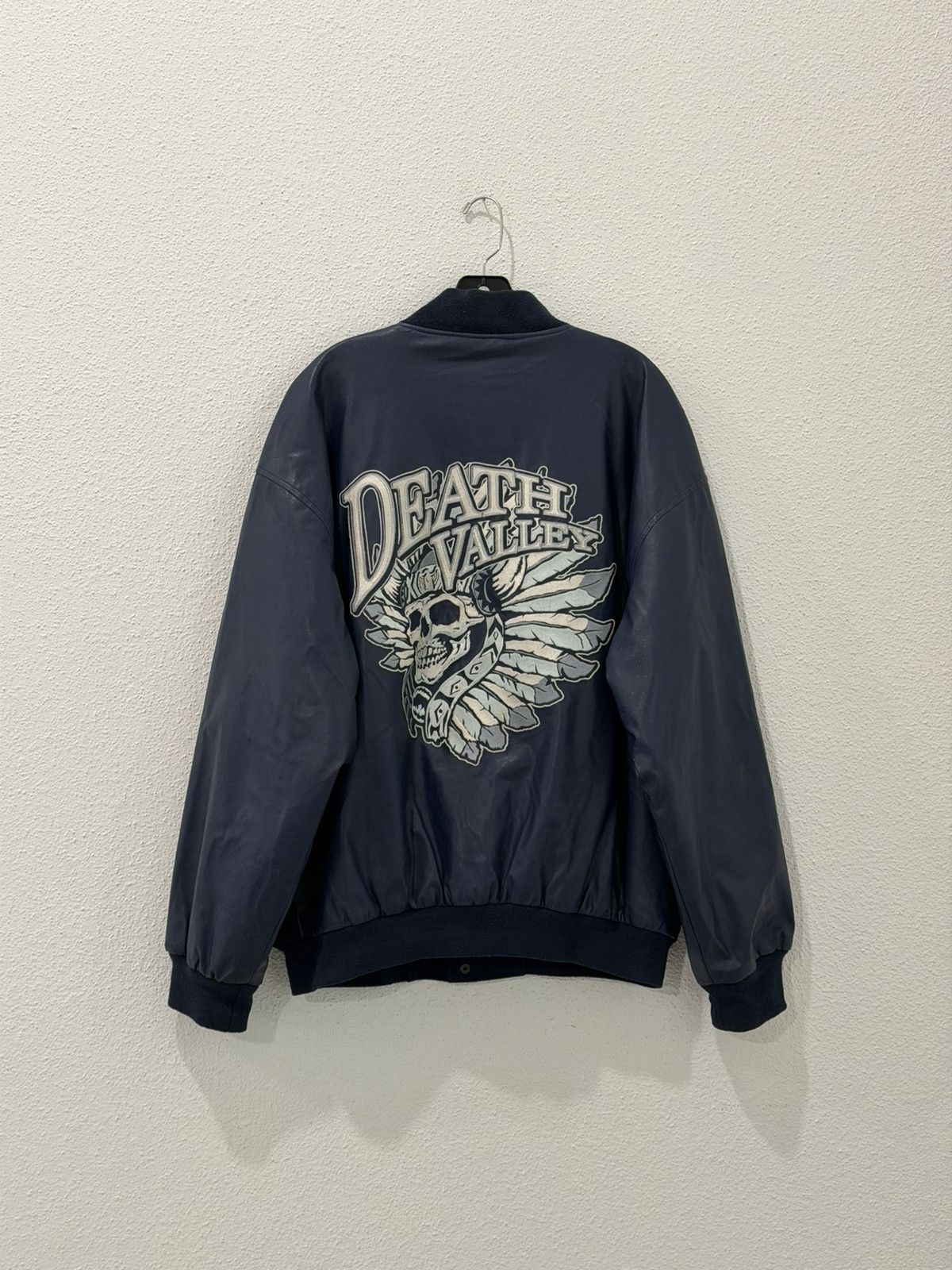 Steve And Barrys Vintage Y2K Death Valley Steve & Barry’s Letterman Bomber L Size US L / EU 52-54 / 3 - 1 Thumbnail