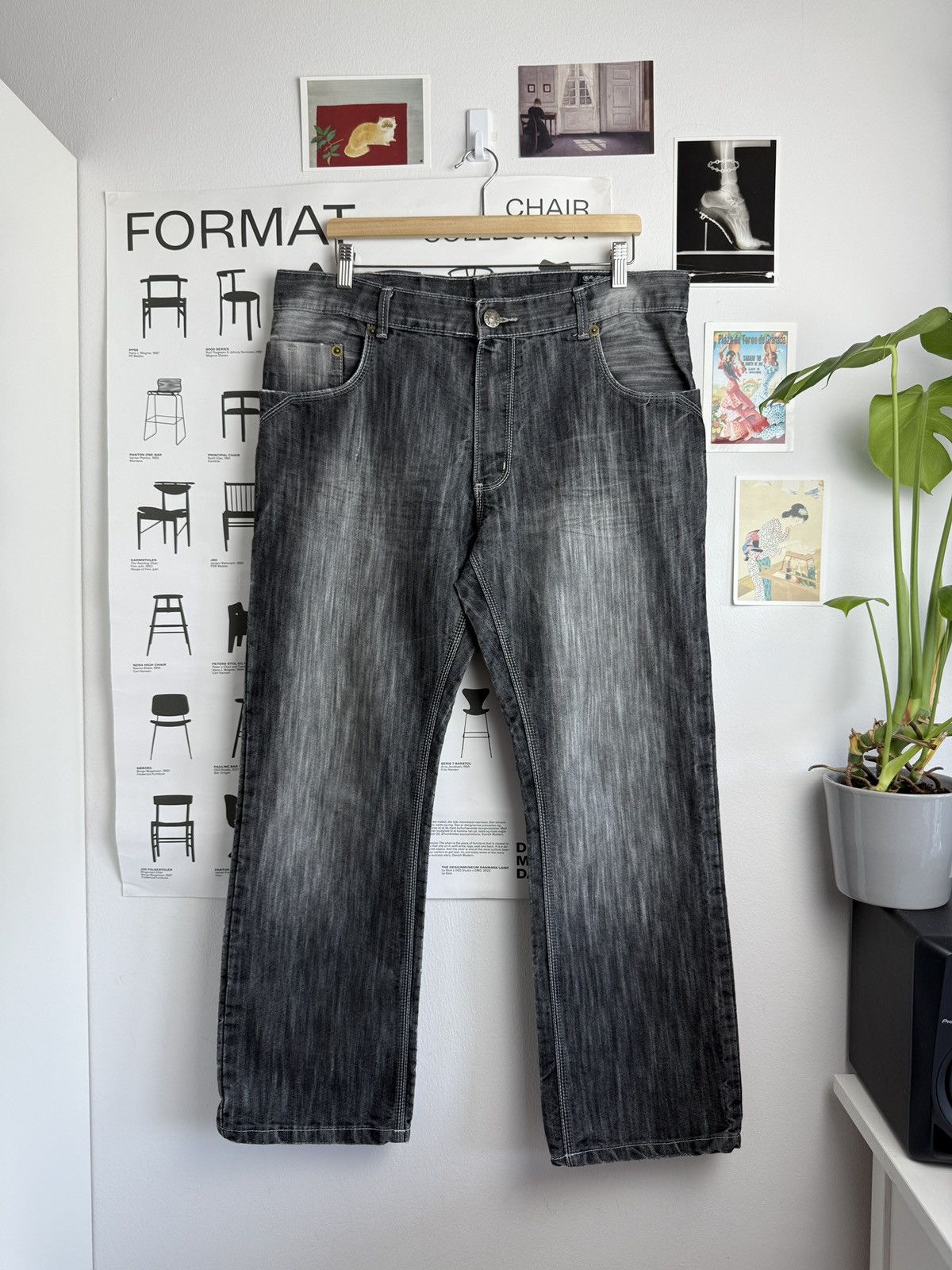Other Vintage y2k washed baggy denim pants 36 hiphop rap fubu jnco Size US 36 / EU 52 - 2 Thumbnail
