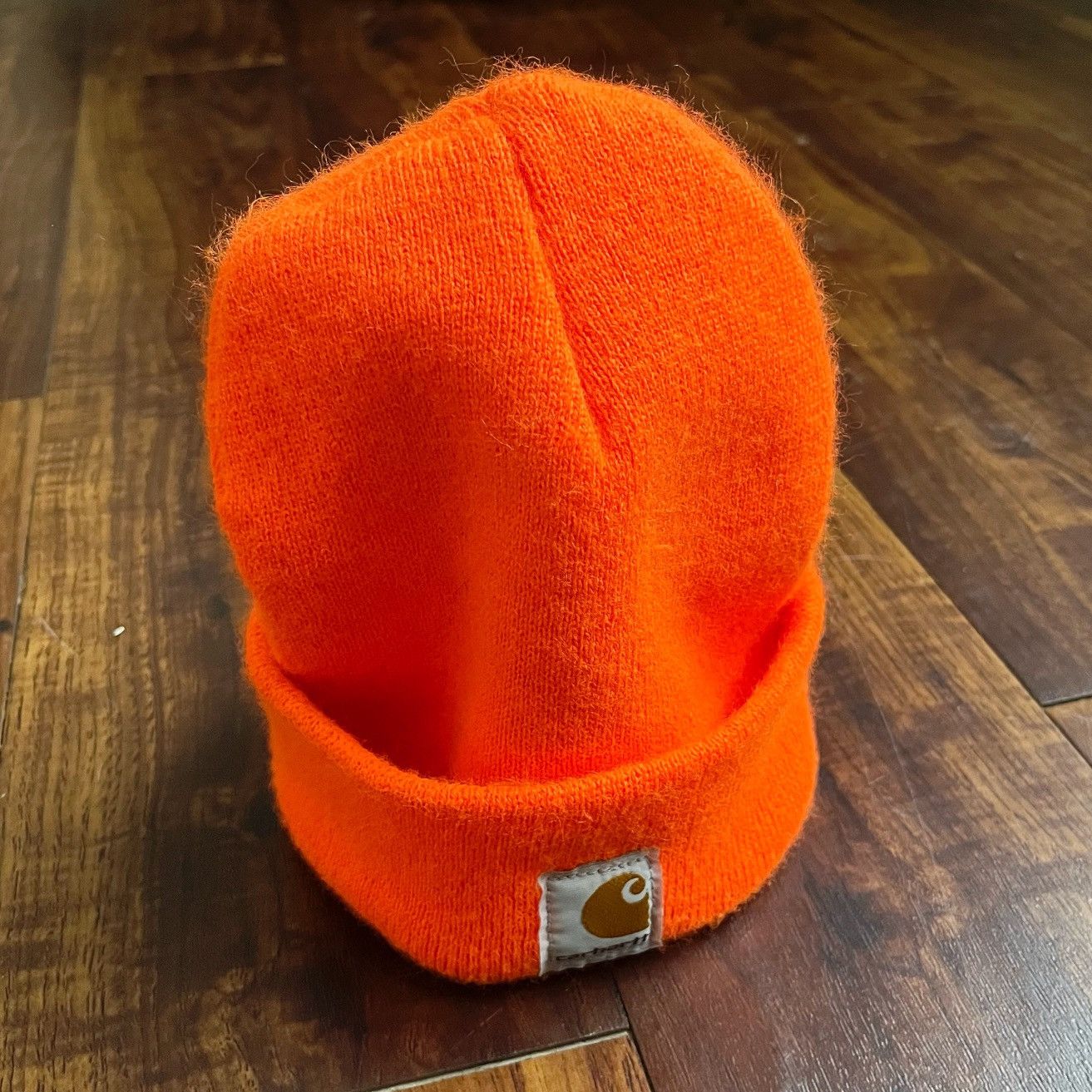 Carhartt × Carhartt Wip Carhartt Orange Beanie Toboggan Hat Size ONE SIZE - 1 Thumbnail