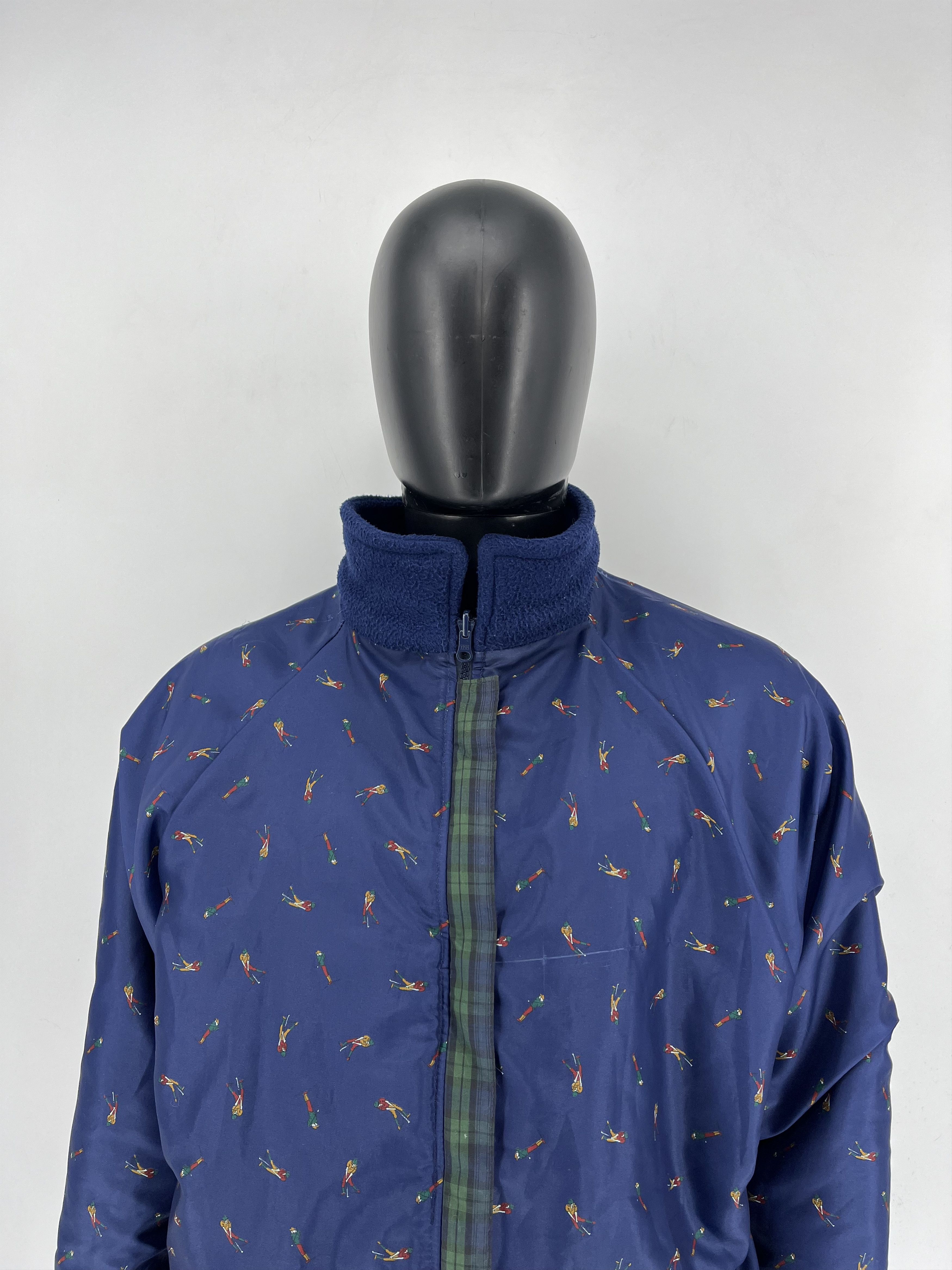 Vintage Vintage Reversible Jacket Sherpa - Nylon Jacket Size US XL / EU 56 / 4 - 10 Thumbnail