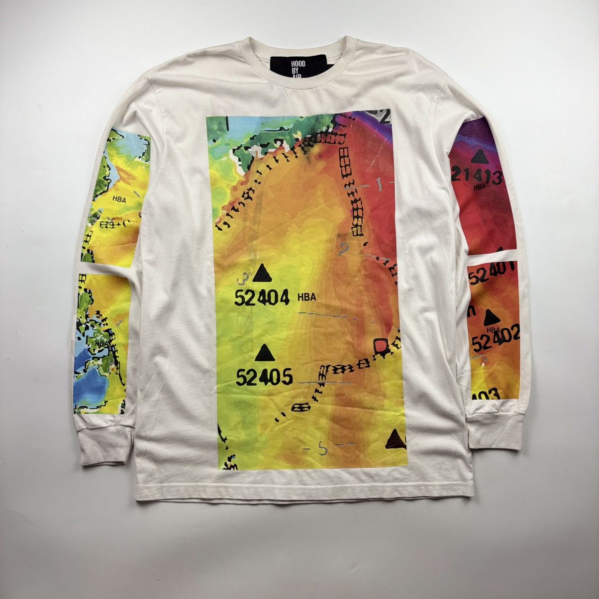 Hood By Air Hood By Air Weather Map Long Sleeves Size US XL / EU 56 / 4 - 1 Thumbnail