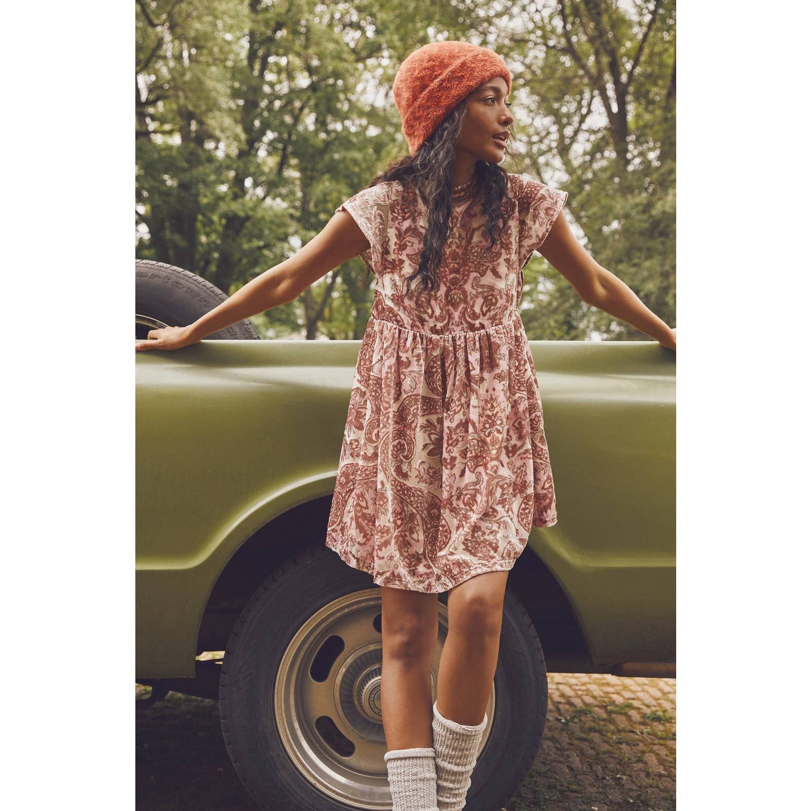 Free People New Free People All The Time Velvet Mini Dress $168 XS Pink Size XS / US 0-2 / IT 36-38 - 6 Thumbnail