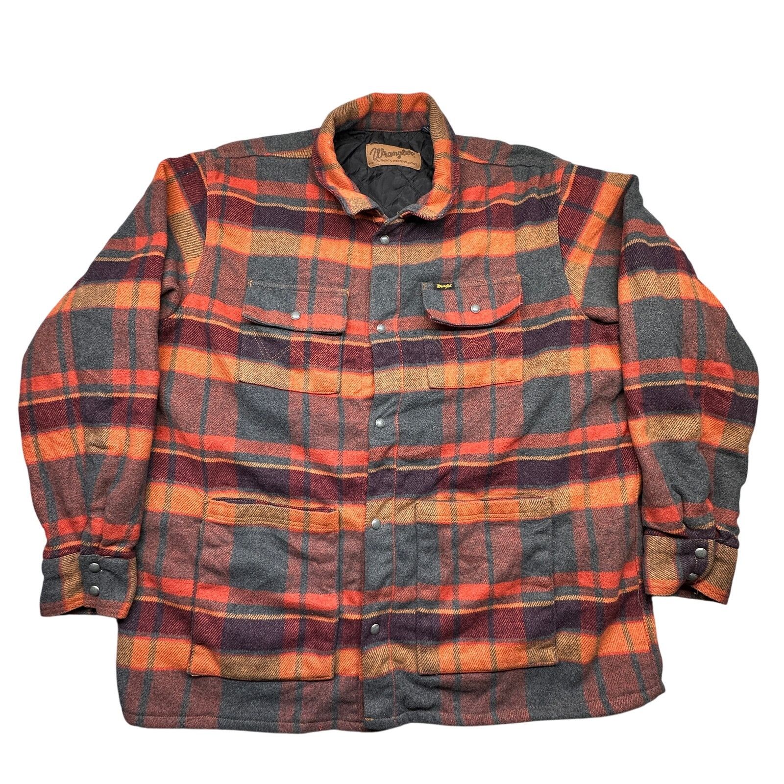 Wrangler Wrangler Flannel Shirt Jacket Mens XXL Quilted Lined Heavy Size US XXL / EU 58 / 5 - 1 Thumbnail