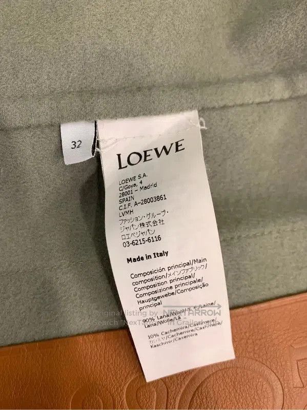 Loewe Green Cashmere Women's Coat .
