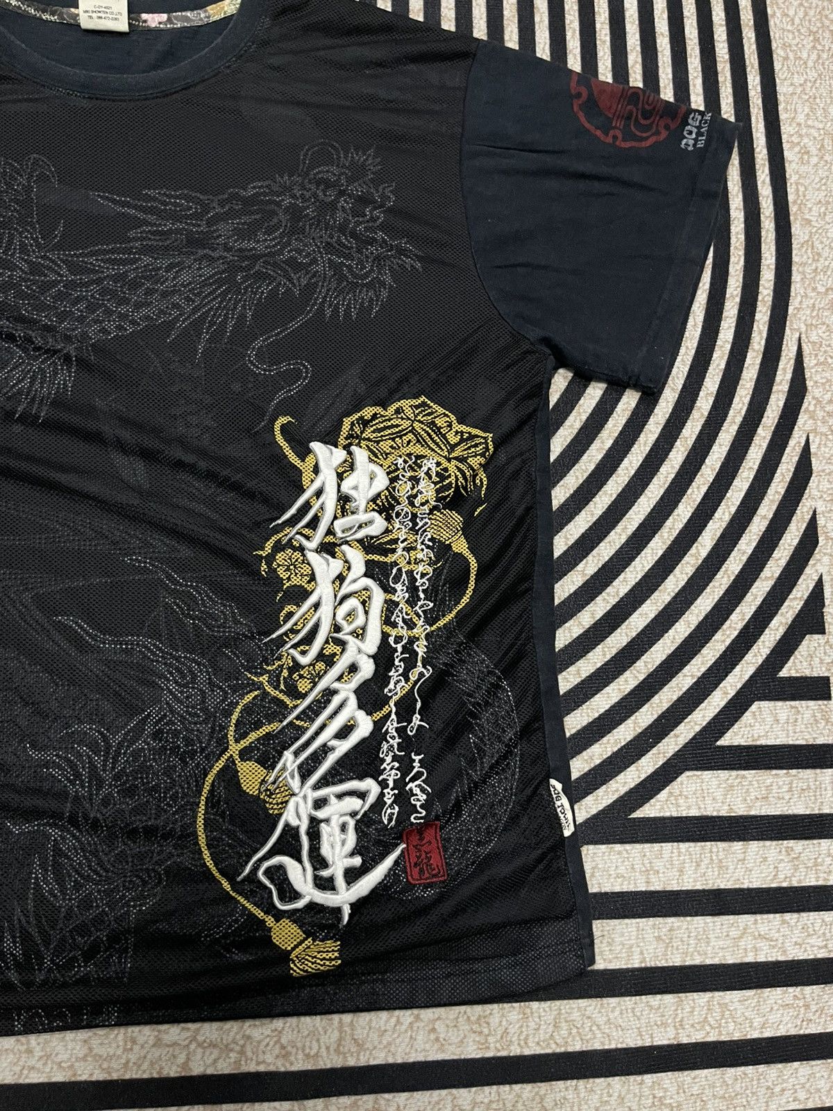 Dogtown 2000s DOGTOWN BLACK DRAGON MESH COTTON TSHIRT Size US XL / EU 56 / 4 - 4 Thumbnail