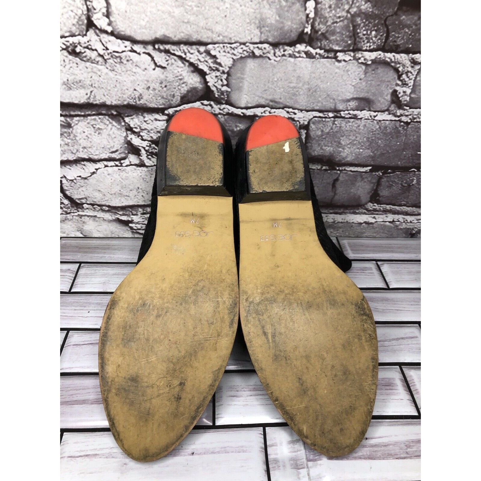 Joe's Joe's Black Suede Leather Western Casual Pull On Heel Boots Size US 7 / IT 37 - 18 Thumbnail