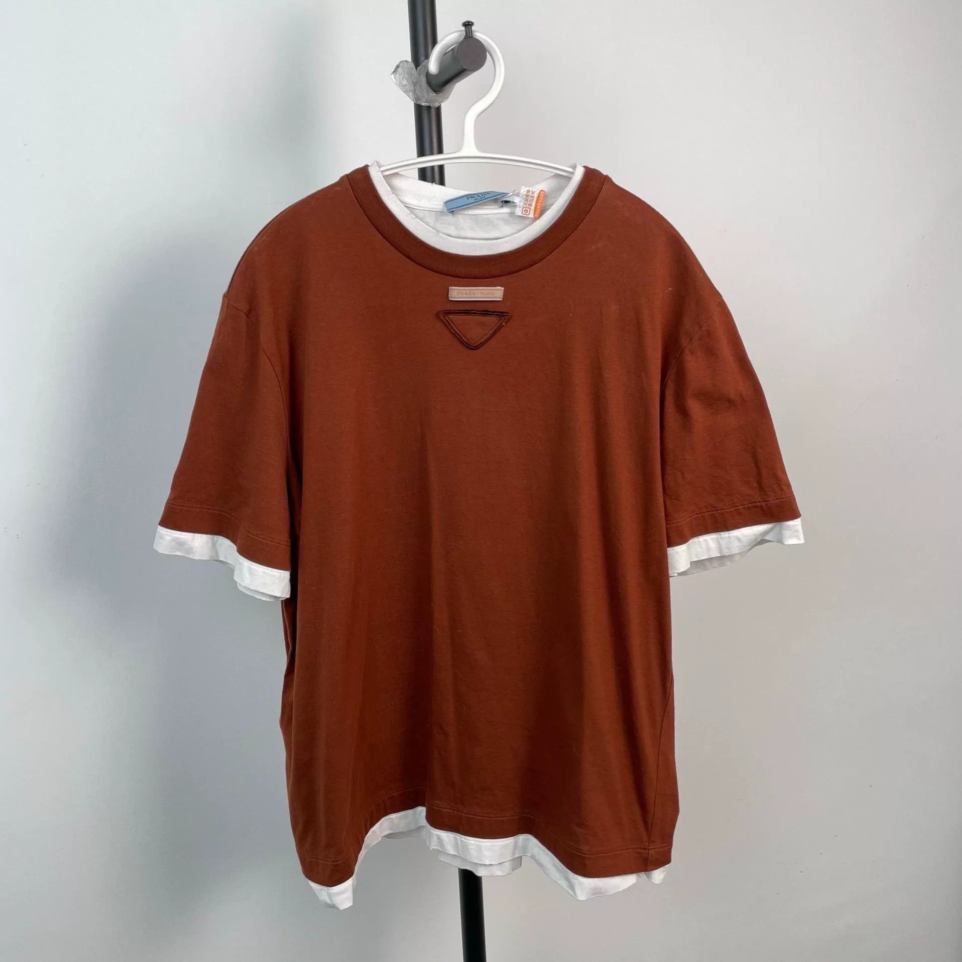 Prada Prada 2024 Cotton Short-Sleeve Brown Size US M / EU 48-50 / 2 - 1 Thumbnail