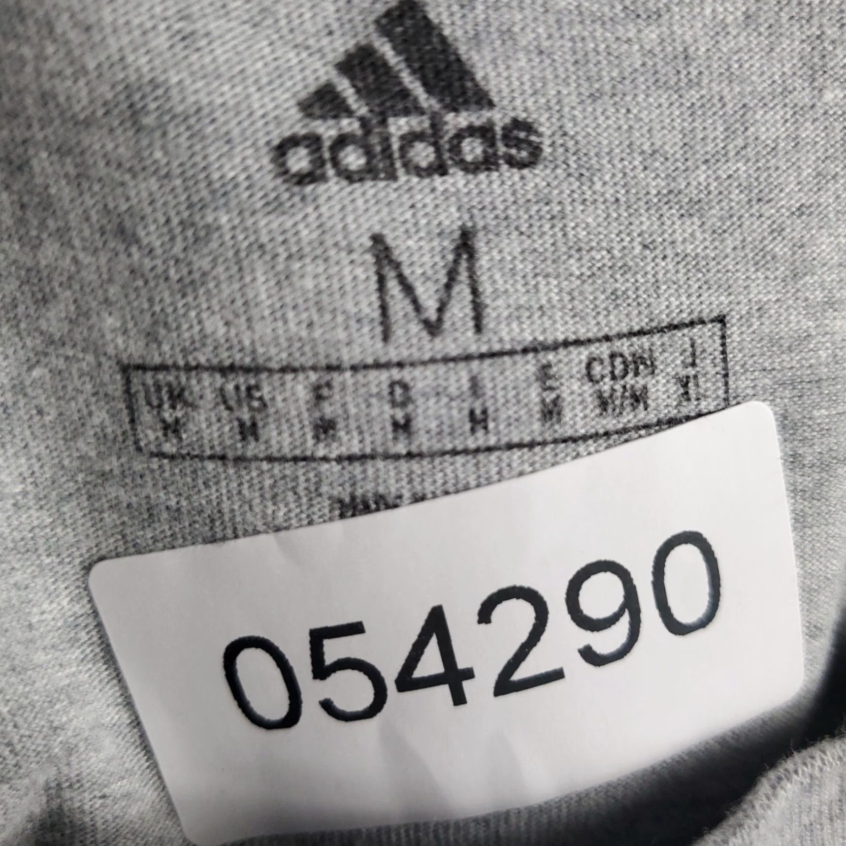 Adidas ADIDAS T SHIRT Men Size M Gray Logo Crew Neck Short Sleeve Cotton Blend Classic Sports Shirt Mens Medium Gray Adidas T-Shirt Size US M / EU 48-50 / 2 - 8 Thumbnail