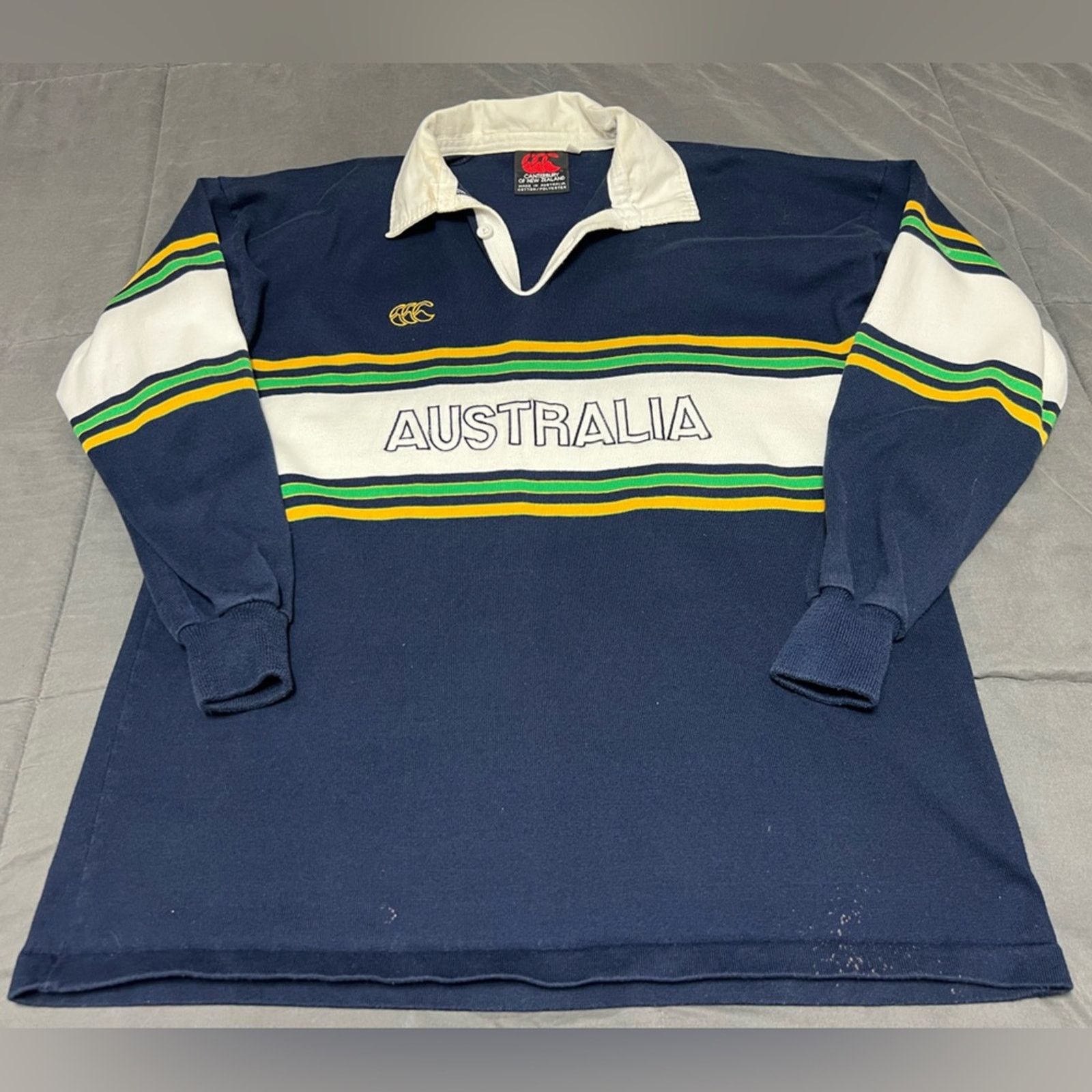 Canterbury of New Zealand VTG 90s Canterbury of New Zealand Australia Polo Rugby Shirt Size US L / EU 52-54 / 3 - 1 Thumbnail