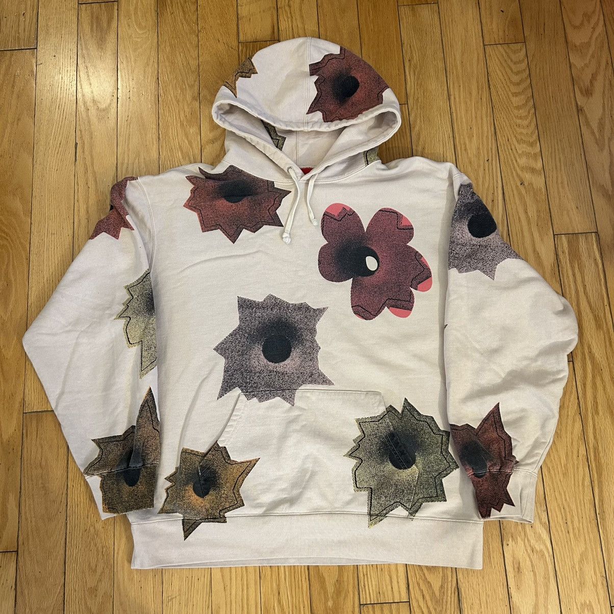 Supreme Supreme Nate Lowman Hooded Sweatshirt White Large | Grailed