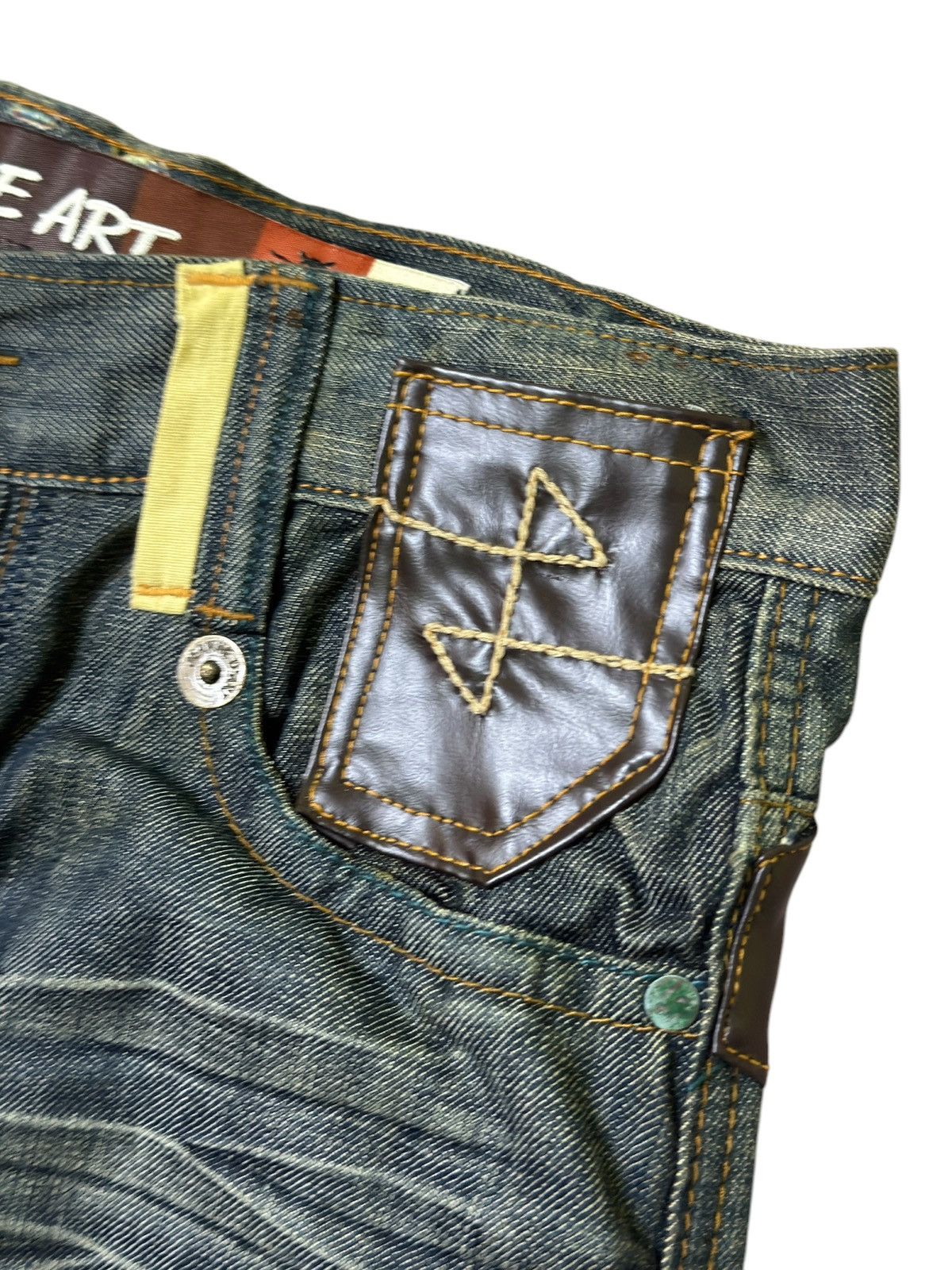 Hysteric Glamour × Japanese Brand × Vintage JEANS DE ART HONEY COMP STYLE BACK BUCKLE DENIM Size US 32 / EU 48 - 7 Thumbnail