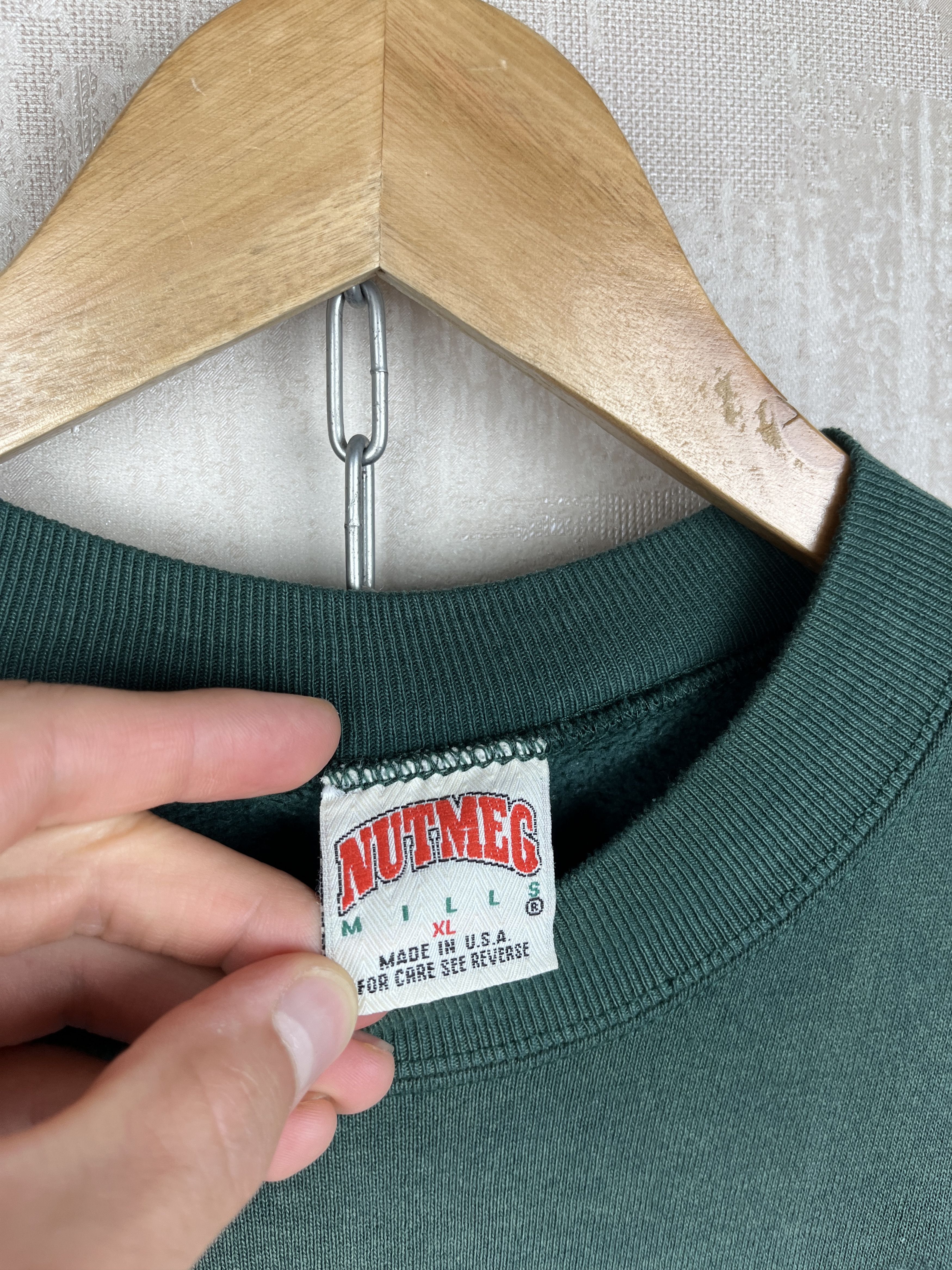 Nutmeg 90's Oakland Athletics A's MBL Nutmeg Vintage Sweatshirt Size US XL / EU 56 / 4 - 10 Thumbnail