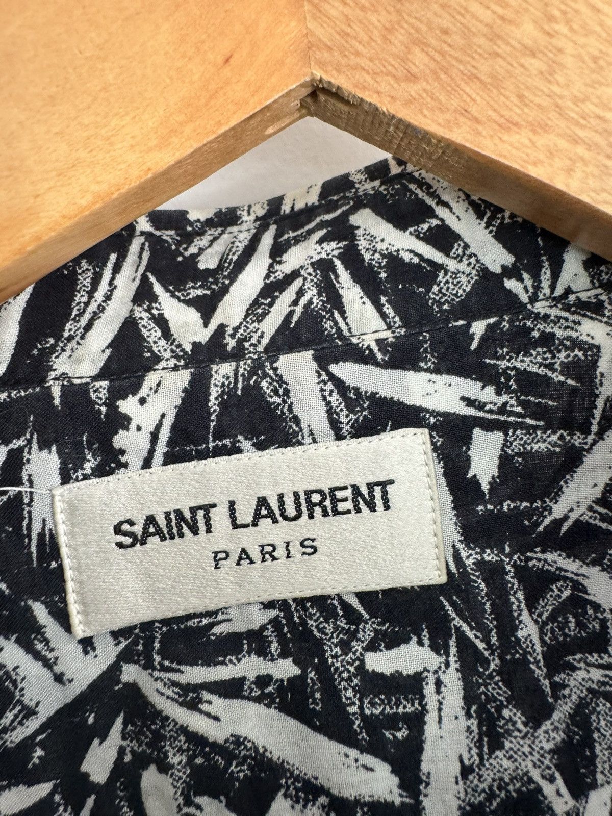 Saint Laurent Paris Hedi rare brush stroke shirt Size US M / EU 48-50 / 2 - 3 Thumbnail