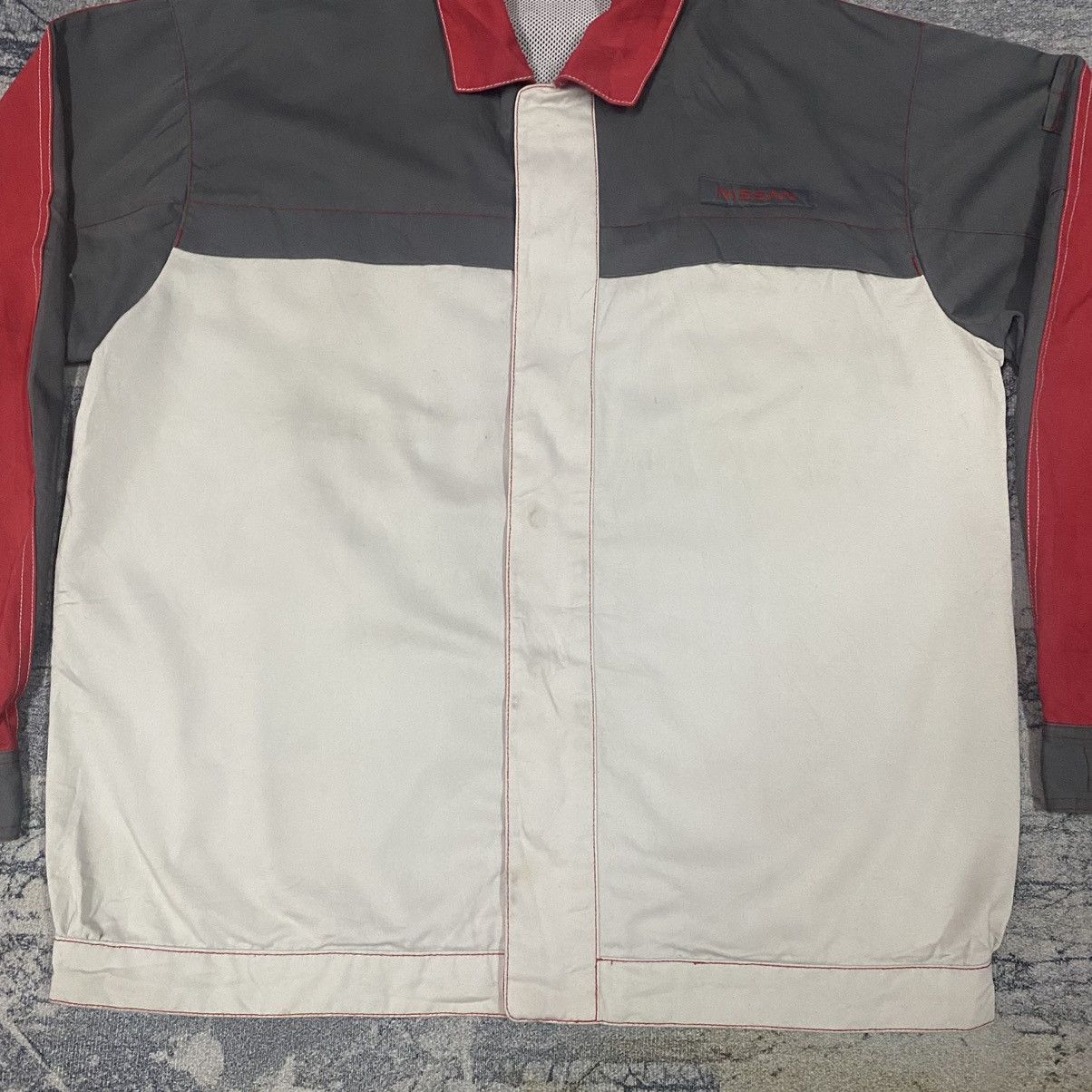 Japanese Brand × Vintage Vintage Japanese Nissan Motor Sport Button Up Jacket Size US XL / EU 56 / 4 - 3 Thumbnail