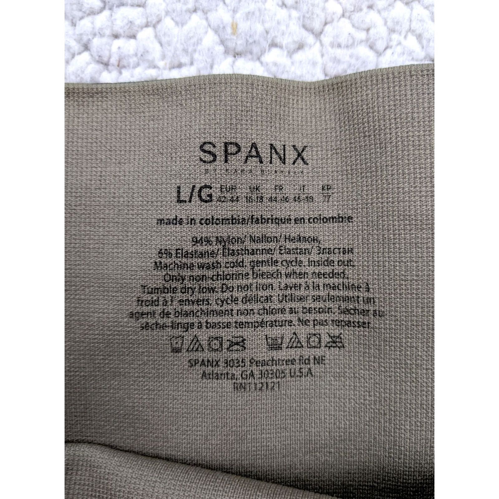 Spanx Spanx Womens L Beige Leopard Camo Legging Skinny Yoga Compression Mid Rise Size 36" / US 14 / IT 50 - 4 Thumbnail