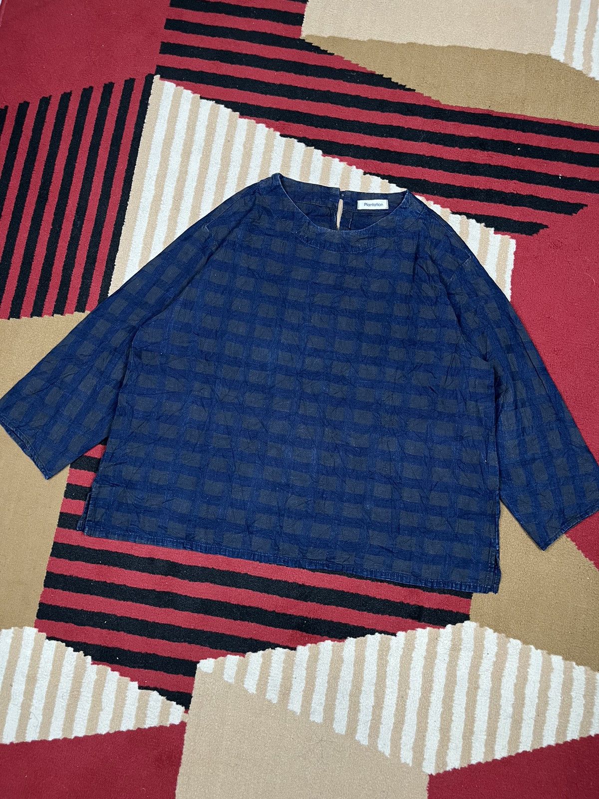 Issey Miyake Plantation By Issey Miyake Bluoses Size M / US 6-8 / IT 42-44 - 2 Thumbnail