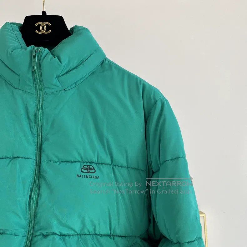 Balenciaga Balenciaga Green Logo Fleece Jacket Size US S / EU 44-46 / 1 - 3 Thumbnail