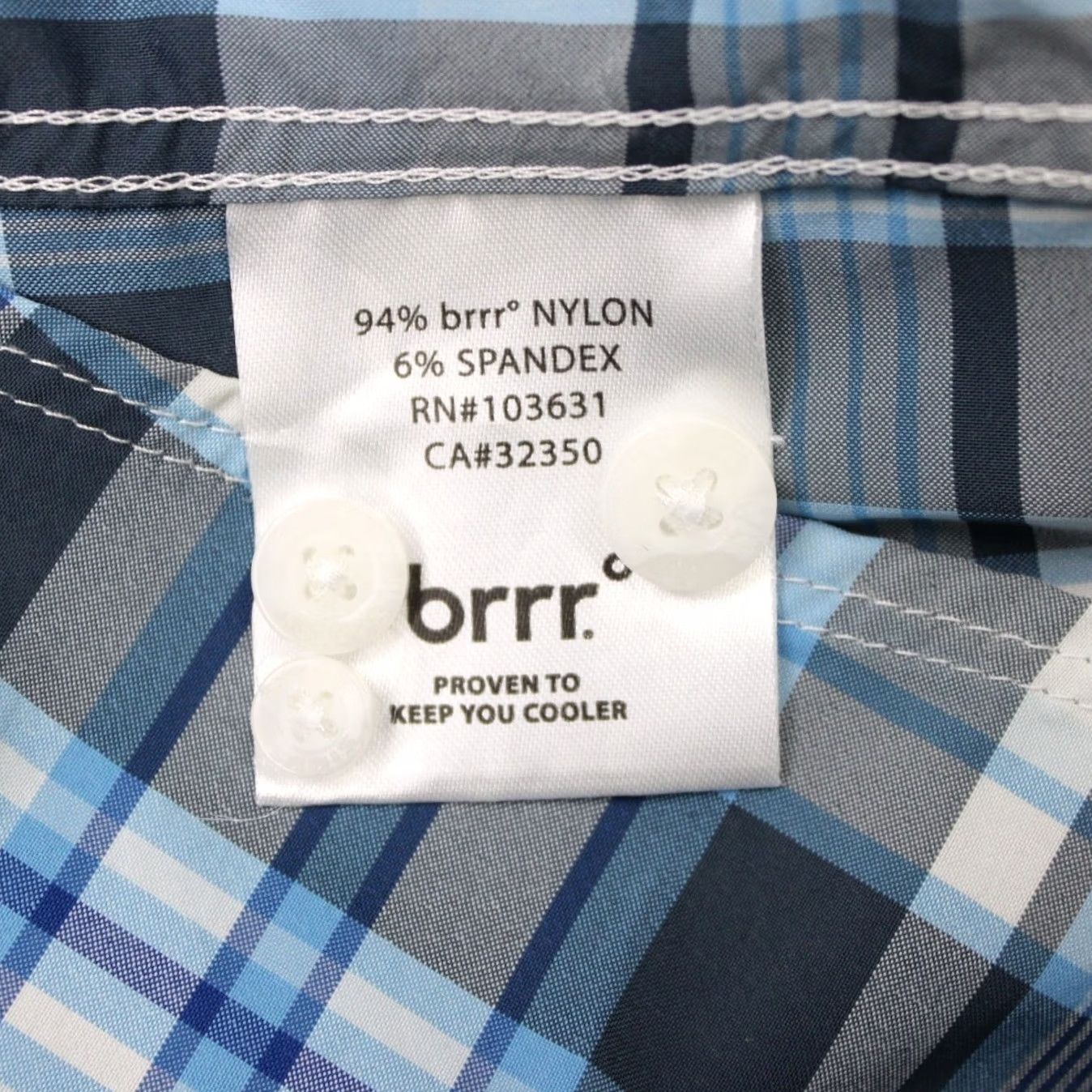 Vintage Simms Shirt Mens Large Blue Plaid Brrr Nylon Stretch Button-Up Long Sleeve Fishing Shirt Size US L / EU 52-54 / 3 - 7 Thumbnail