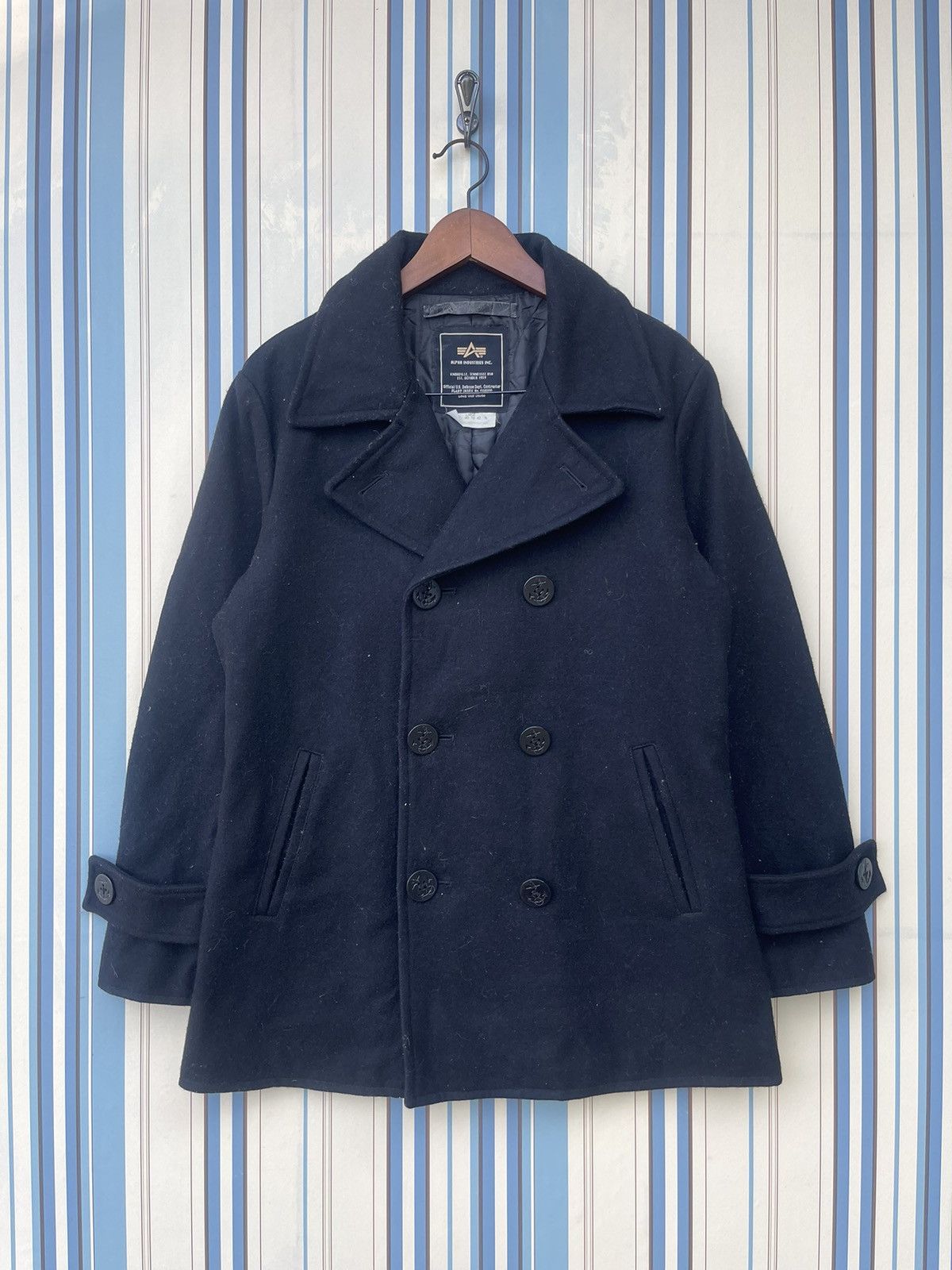 Alpha Industries Alpha Industries Inc Wool Peacoat Jacket Size US S / EU 44-46 / 1 - 1 Thumbnail