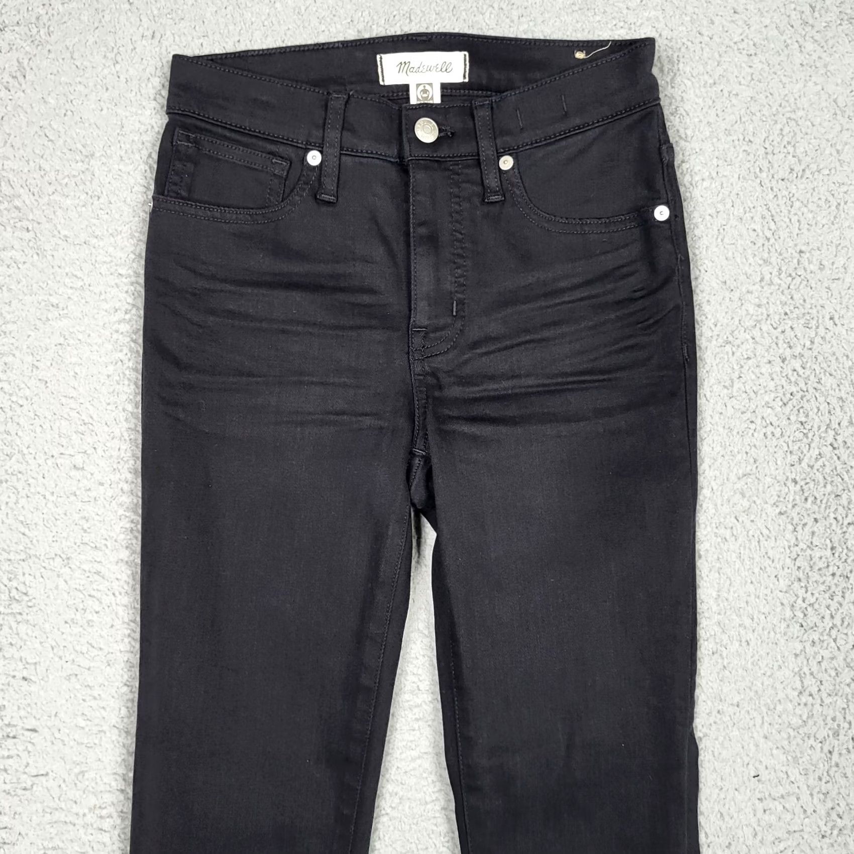 Madewell Madewell Black 9" MID-RISE Skinny Women's Casual Jeans Size 25 Size 42" / US 20 - 6 Thumbnail