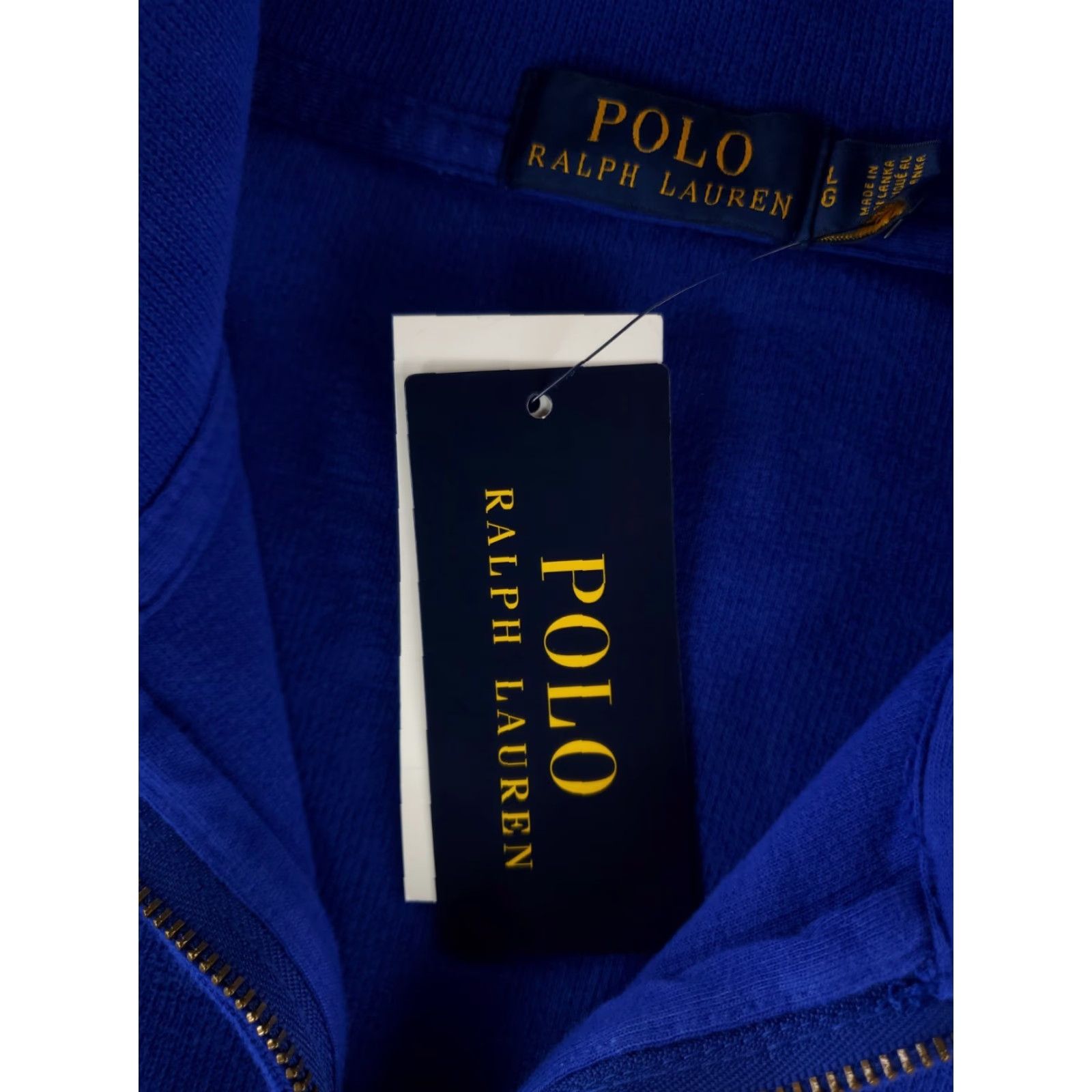 Polo Ralph Lauren Polo Ralph Lauren 1/4 Zip Pullover Cotton Blue Long Sleeve Mens L NWT Shirt Size US L / EU 52-54 / 3 - 5 Thumbnail