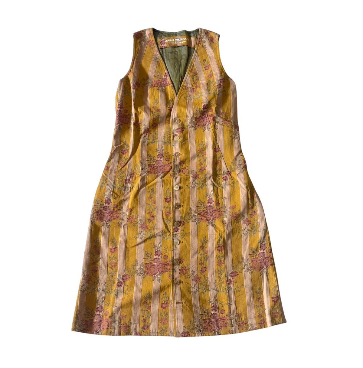 Junya Watanabe Junya watanabe cdg AD92 embroidered flowers midi outer dress Size S / US 4 / IT 40 - 1 Thumbnail