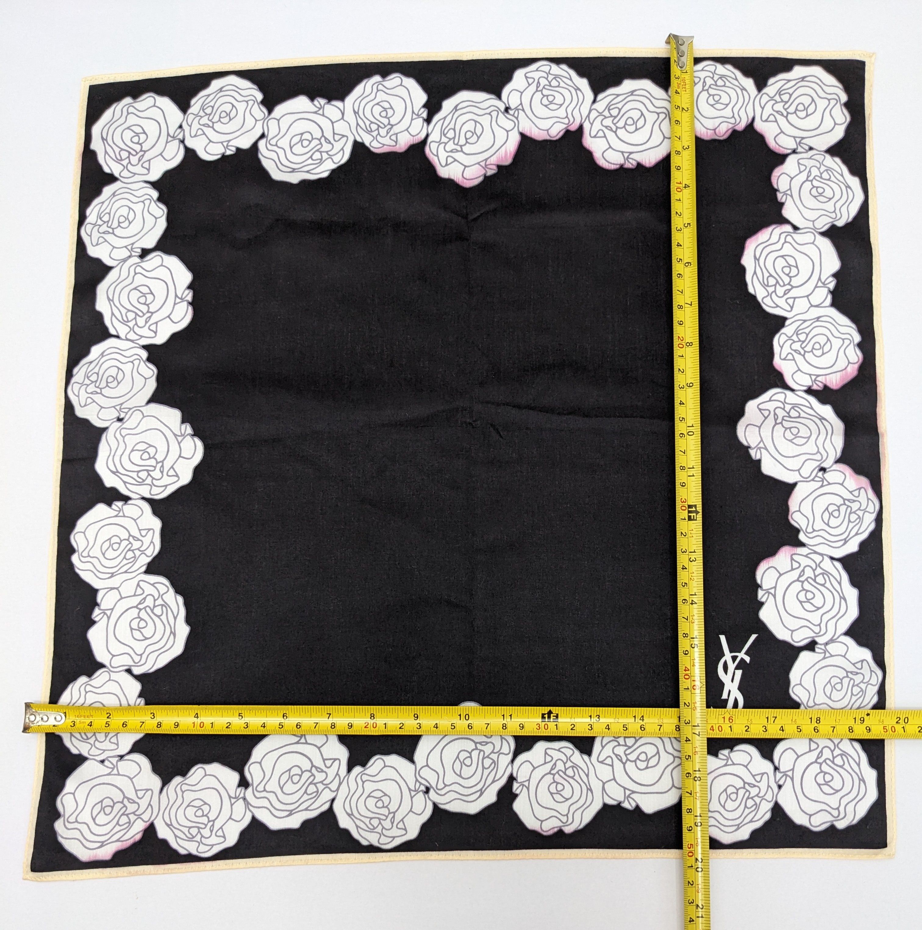 Yves Saint Laurent Yves Saint Laurent YSL Silk-Blend Handkerchief Size ONE SIZE - 4 Thumbnail