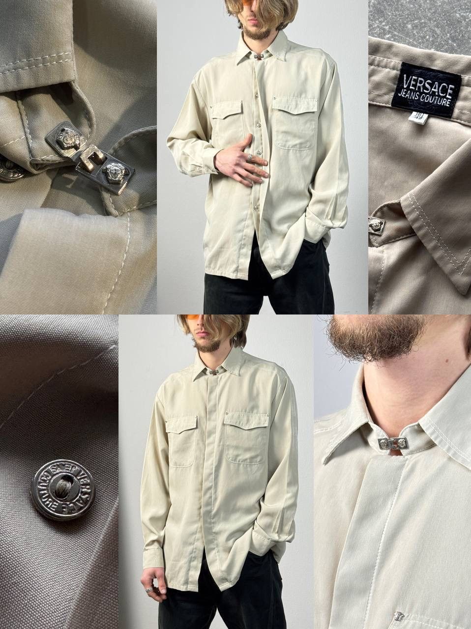 Versace Versace rare vintage Shirt Size 42 | 16 1/2 Size US M / EU 48-50 / 2 - 1 Thumbnail