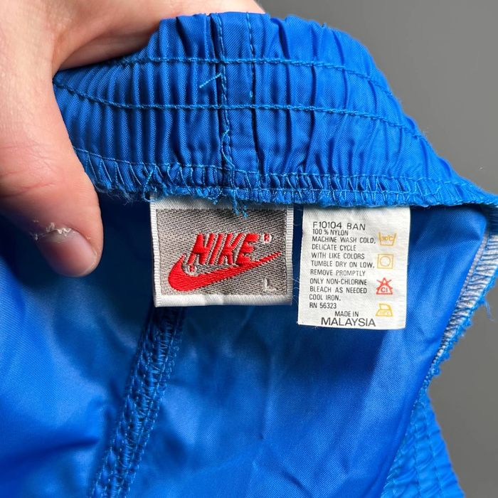 Nike Vintage Nike Track Pants Royal Blue Nylon Joggers Subtle 90s | Grailed