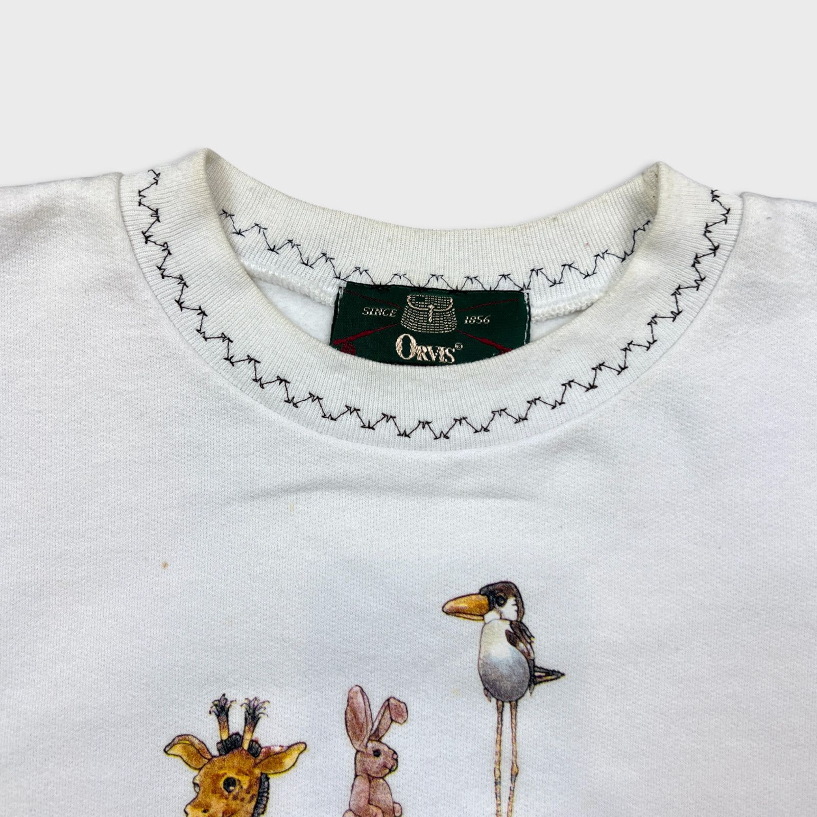 Vintage Vintage Noah's Ark Sweatshirt Small Graphic 90s Pullover Size US S / EU 44-46 / 1 - 2 Thumbnail