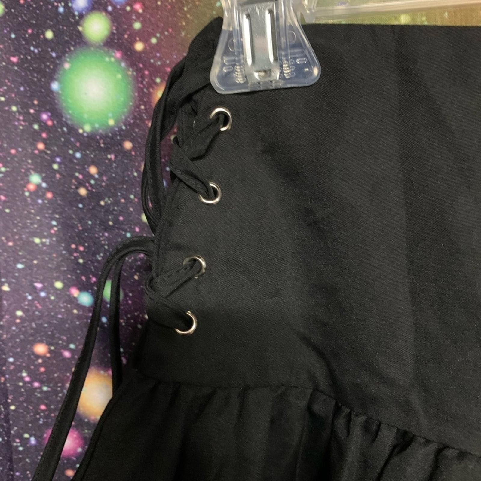 Designer Elegant Black Women's Skirt Size 26" / US 2 / IT 38 - 2 Thumbnail
