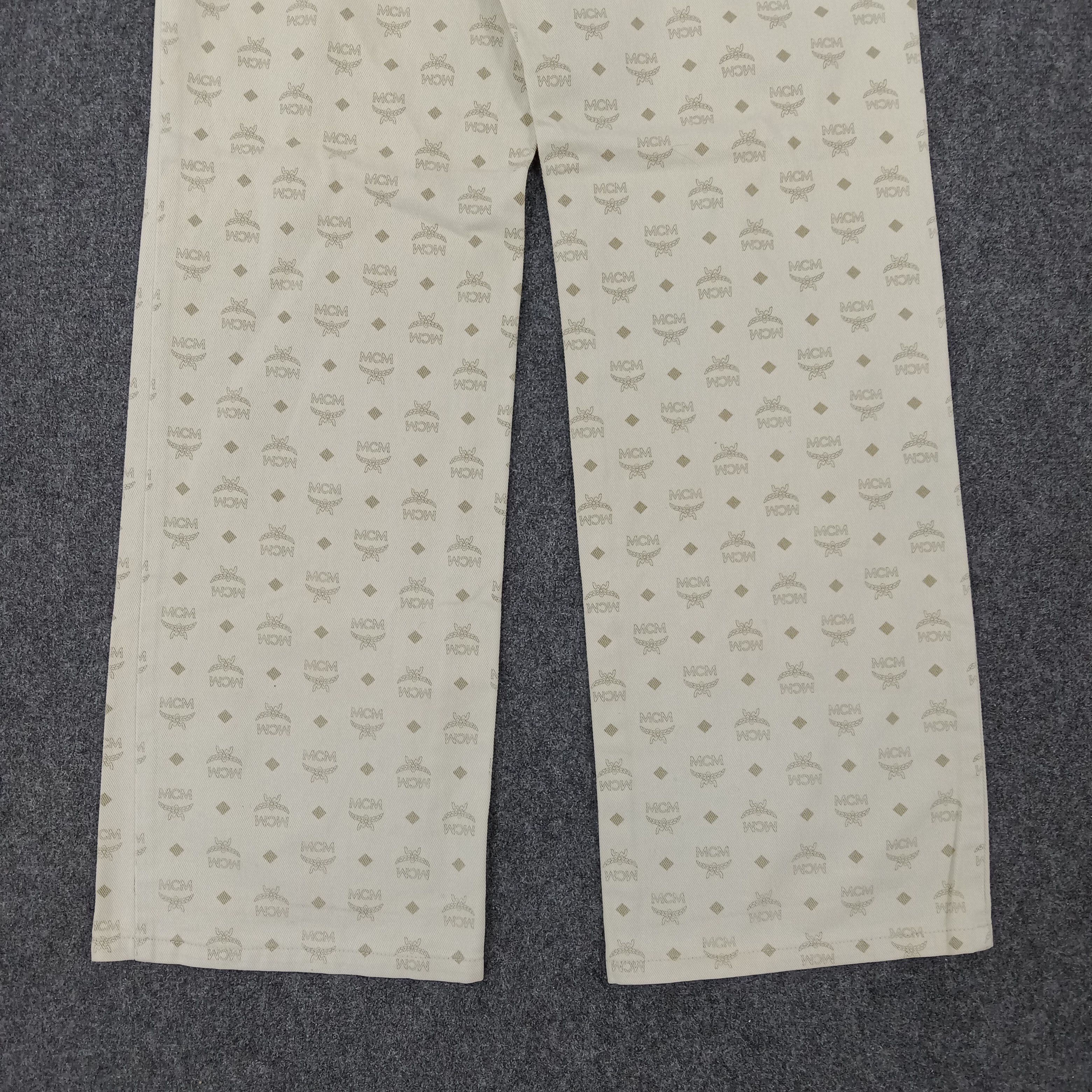 MCM × Vintage MCM Legere Designer Brand Monogram Pants Size US 29 - 4 Thumbnail