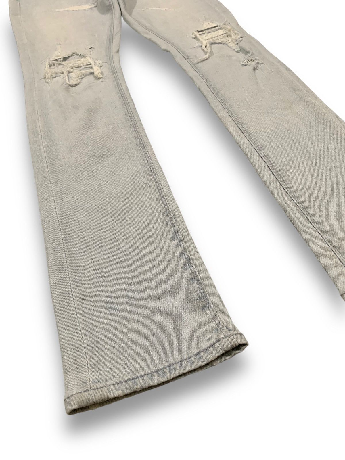 Number (N)ine Japanese Brand Gostar De Fuga Patched Distressed Punk Jeans Size US 31 - 8 Thumbnail