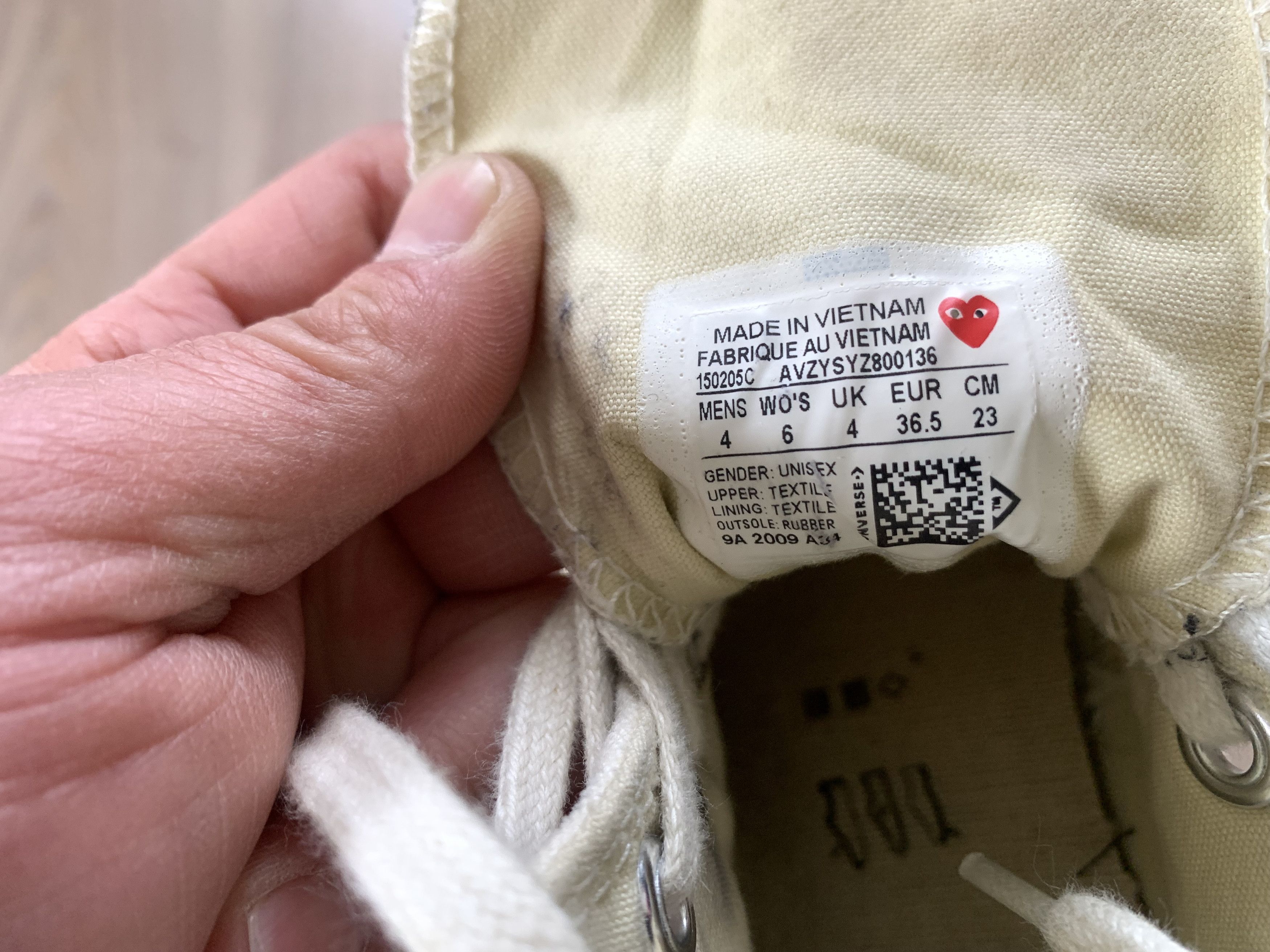 Comme des Garcons PLAY × Converse Converse x Comme Des Garcons Play High Top Unisex Sneakers Size US 6.5 / IT 36.5 - 12 Thumbnail